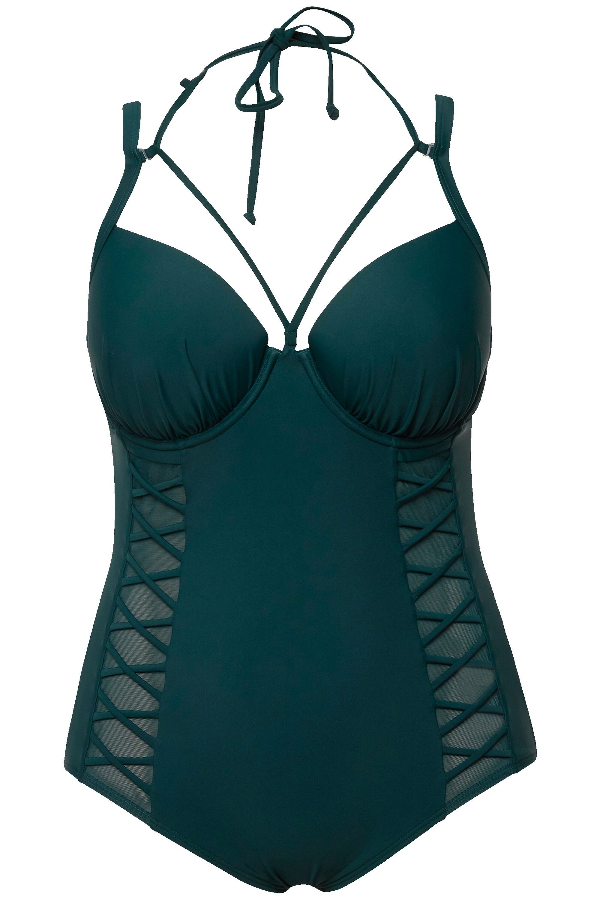 Ulla Popken Badeanzug Badeanzug Neckholder Softcups günstig online kaufen