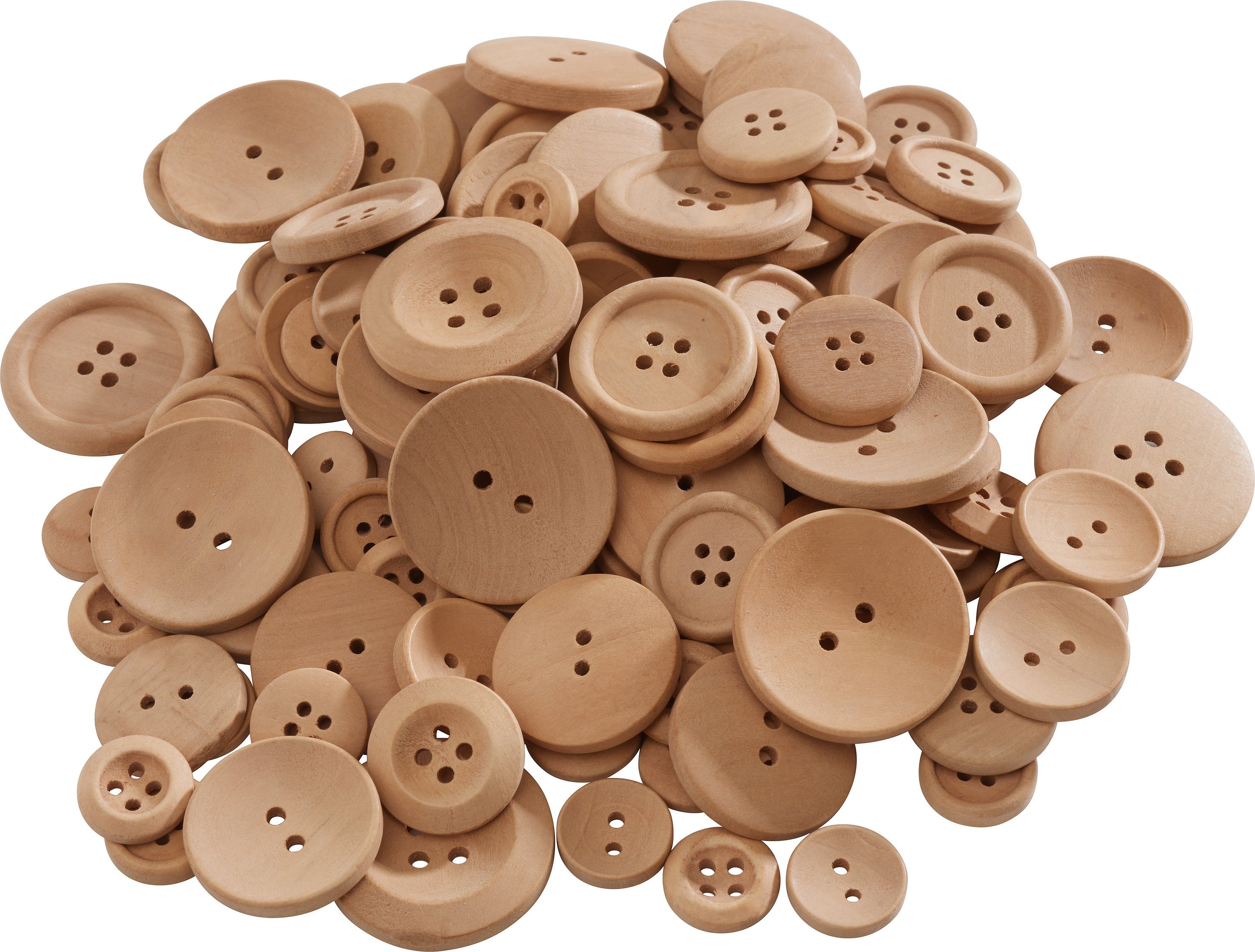 VBS XXL Knopf ignore, Mix in 4 Größen, 100 g