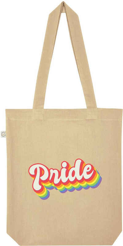 Youth Designz Tragetasche Peace Love Pride Jutebeutel Tasche Lange Henkel, mit trendigem Aufdruck