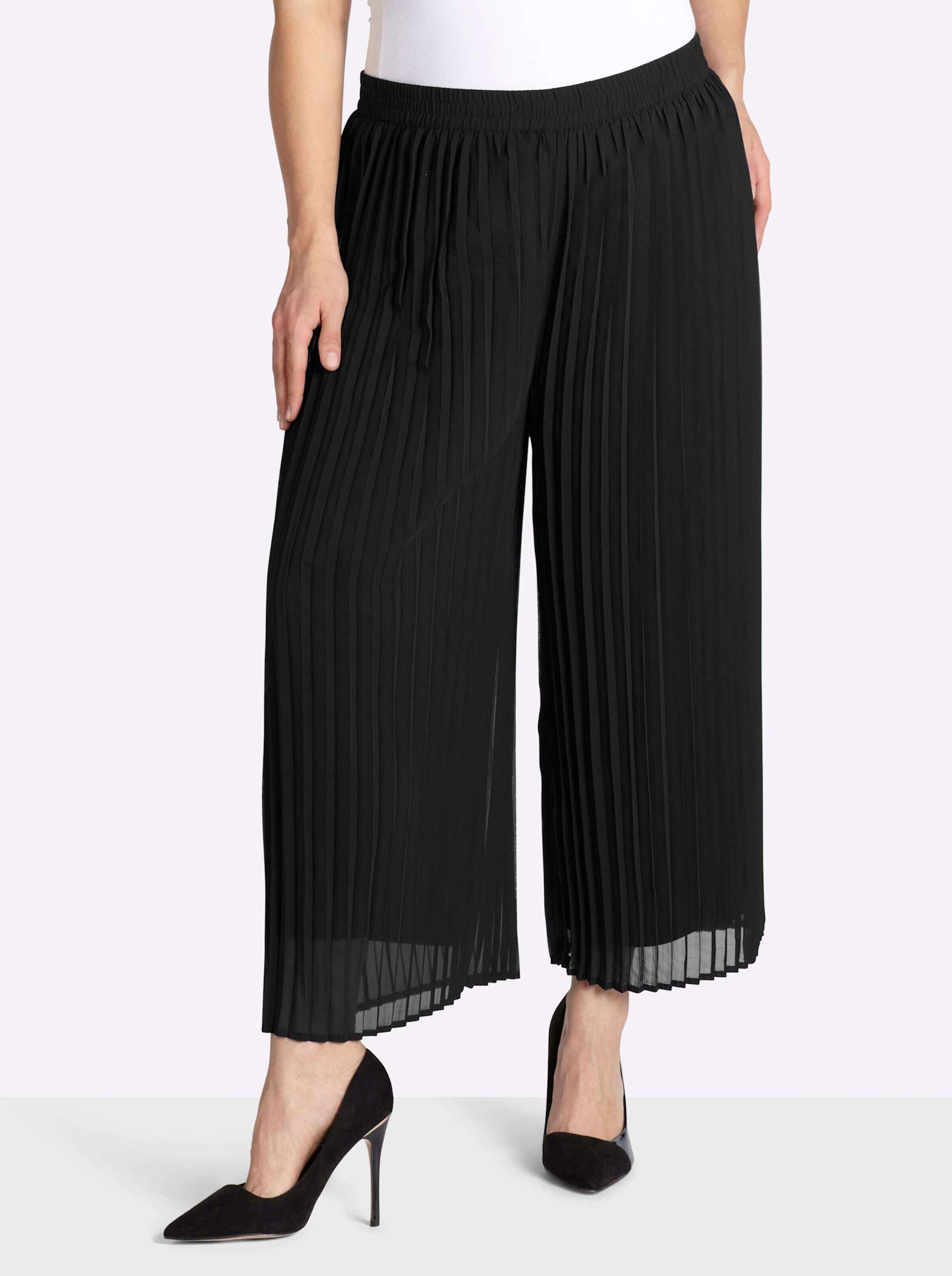 Shorts Plisseehose erhöht