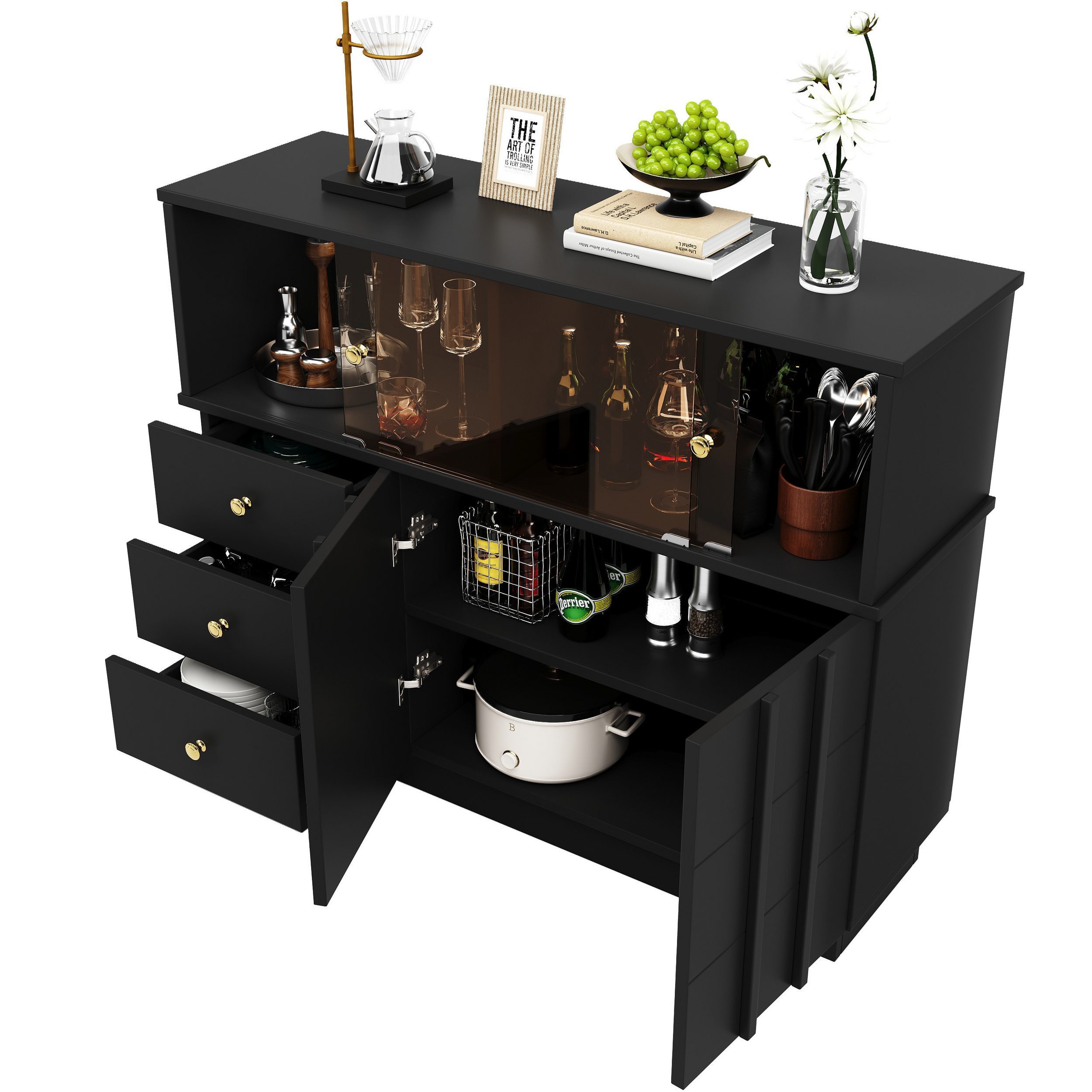 MODFU Sideboard Aufbewahrungsschrank mit ausreichend Stauraum günstig online kaufen