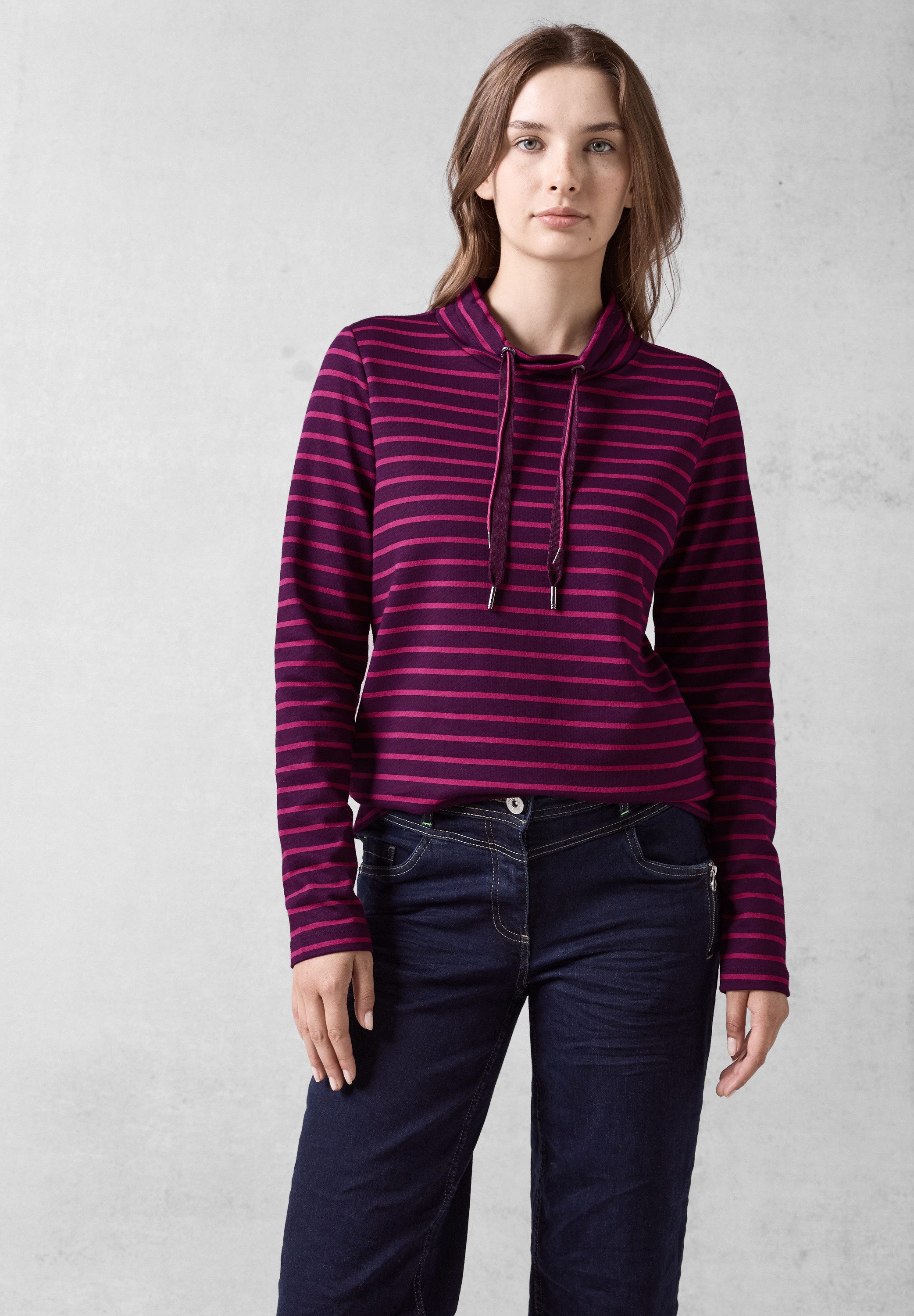 Cecil Langarmshirt, aus softem Materialmix günstig online kaufen