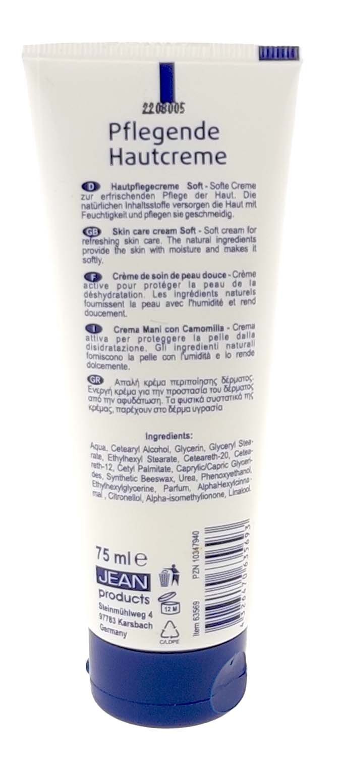 Elina Med Handcreme Handcreme Soft 75ml – Intensive Feuchtigkeitspflege Tube, 1-tlg., Pflegecreme Handcreme Soft Creme feuchtigkeitspflegend