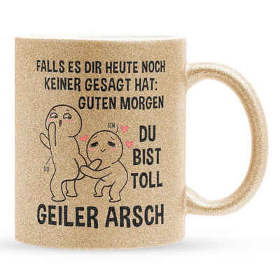 22Feels Tasse Jahrestag Geschenk Hochzeitstag Mann Frau Paar Kaffee Ehefrau Freundin, Keramik, Glitzertasse, Made in Germany