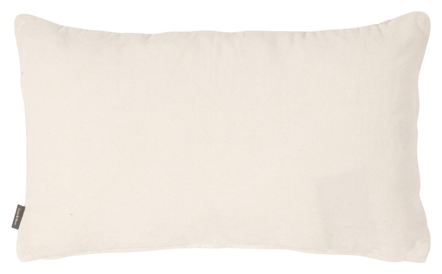 Dekokissen DAYNA, 50 x 30 cm, Creme, Baumwolle, mit Reißverschluss