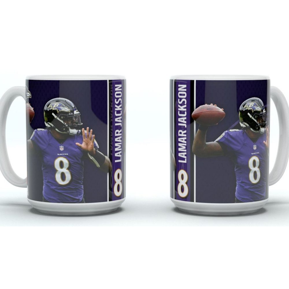 Baltimore Ravens Becher Baltimore Ravens Jumbo Mug Motion "JACKSON", Keramik