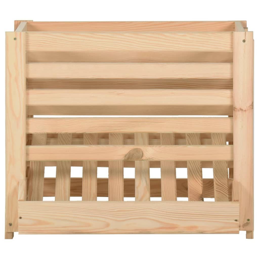 vidaXL Aufbewahrungsbox 60 x 40 x 50 cm Kartoffelkiste 60x40x50 cm Massivholz Kiefer