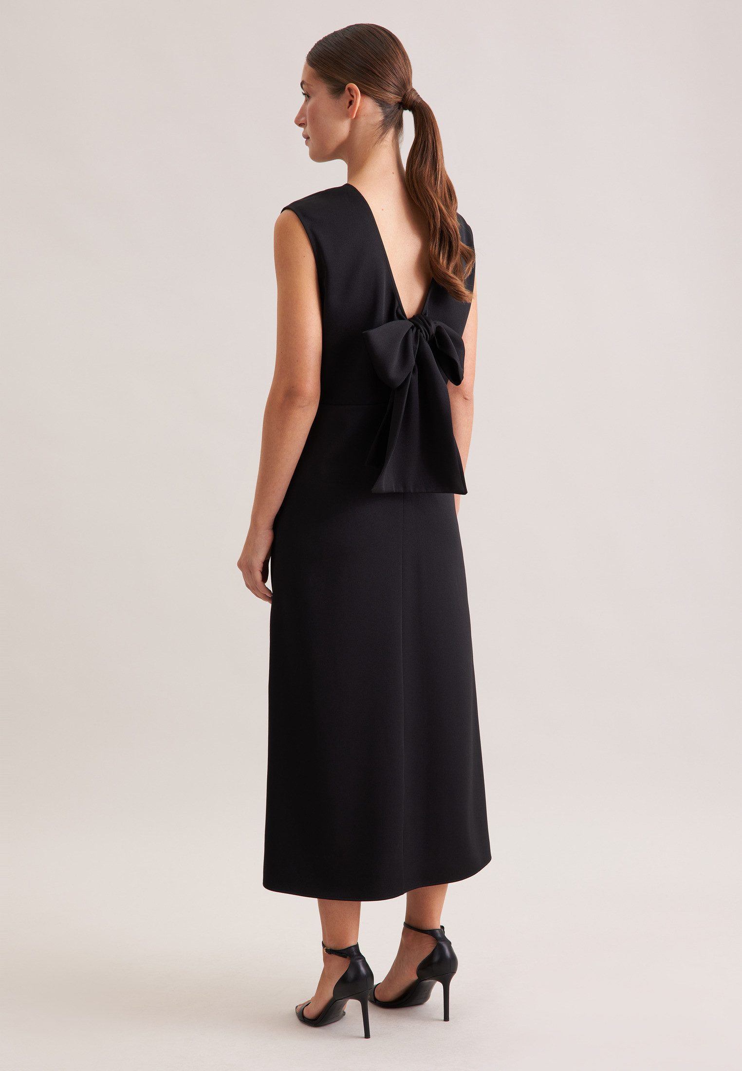 seidensticker Sommerkleid Ohne Arm V-Neck Uni