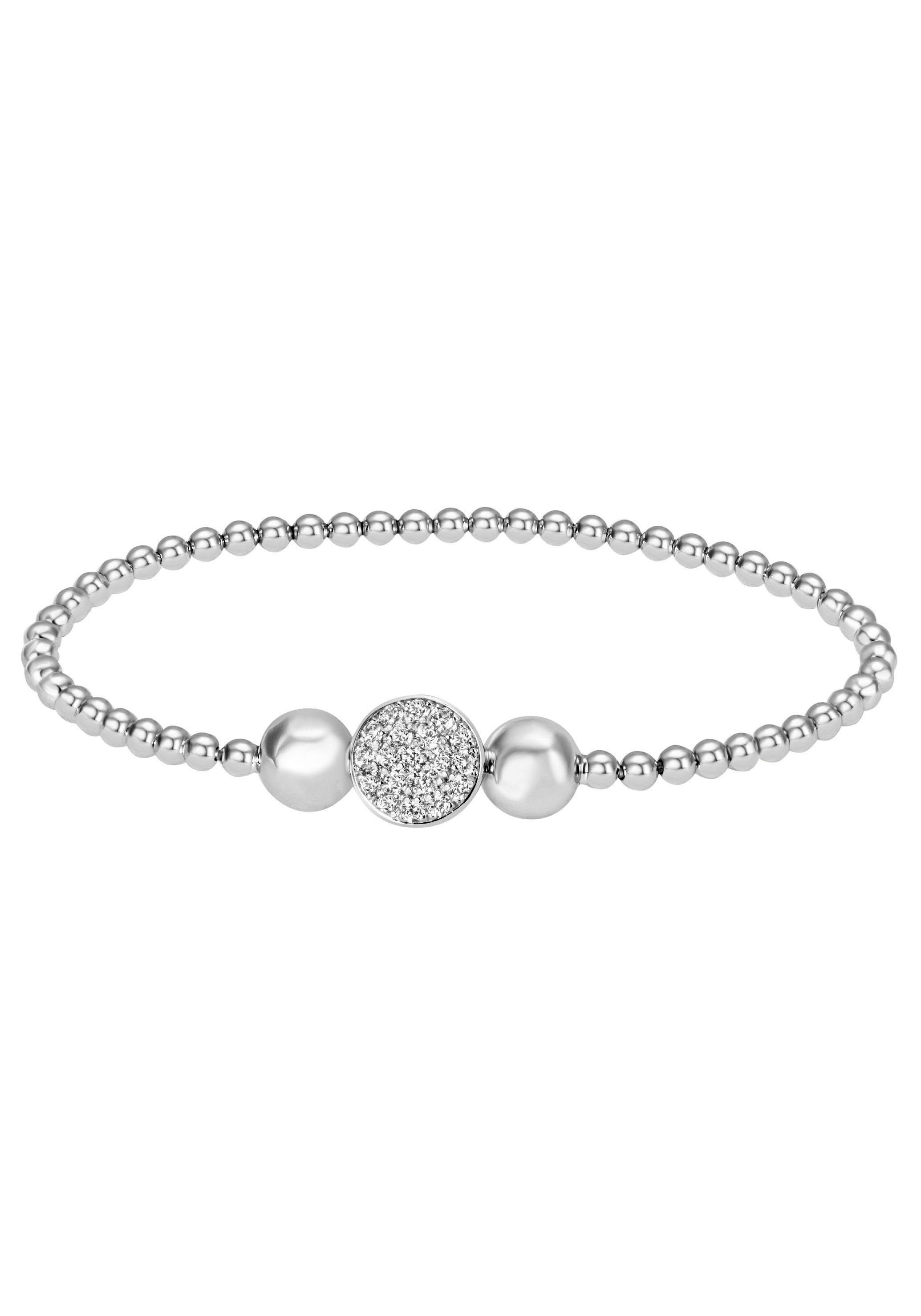 Firetti Armband Schmuck Geschenk Silber 925 Armschmuck Armkette Kugelkette, mit Zirkonia (synth)