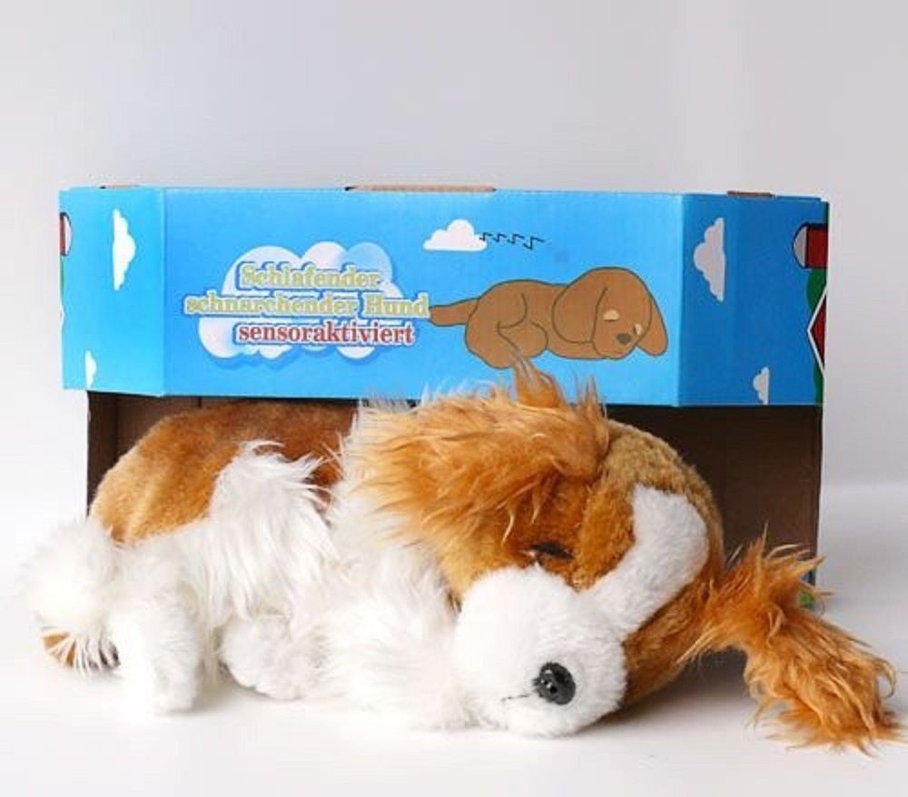 Sweety-Toys Kuscheltier Sweety Toys 3594 Plüschhund liegend, Länge ca. 30 cm, SENSORAKTIV