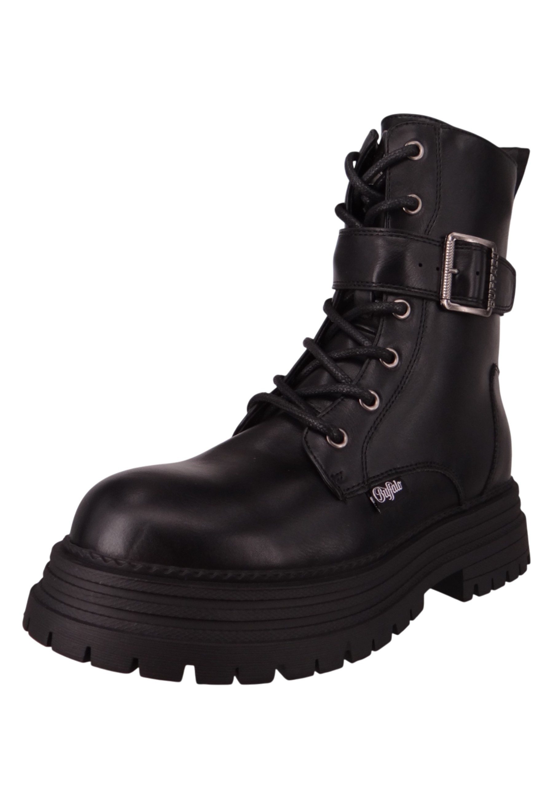 Buffalo 1622610 Lennox Lace Up Mid Black Stiefelette günstig online kaufen