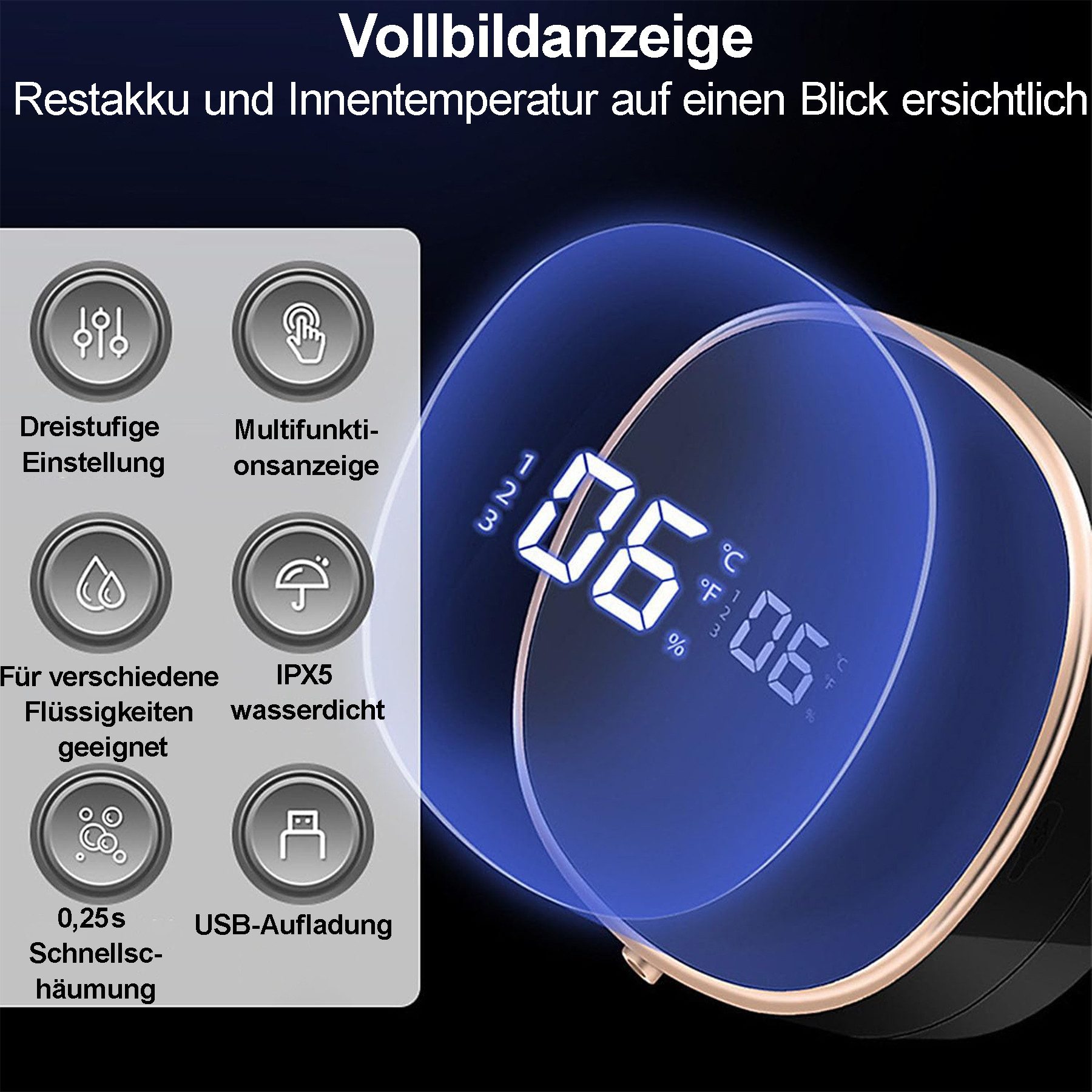 Senmudi Seifenspender Seifenspender Automatisch Wandbefestigung, (Mit günstig online kaufen