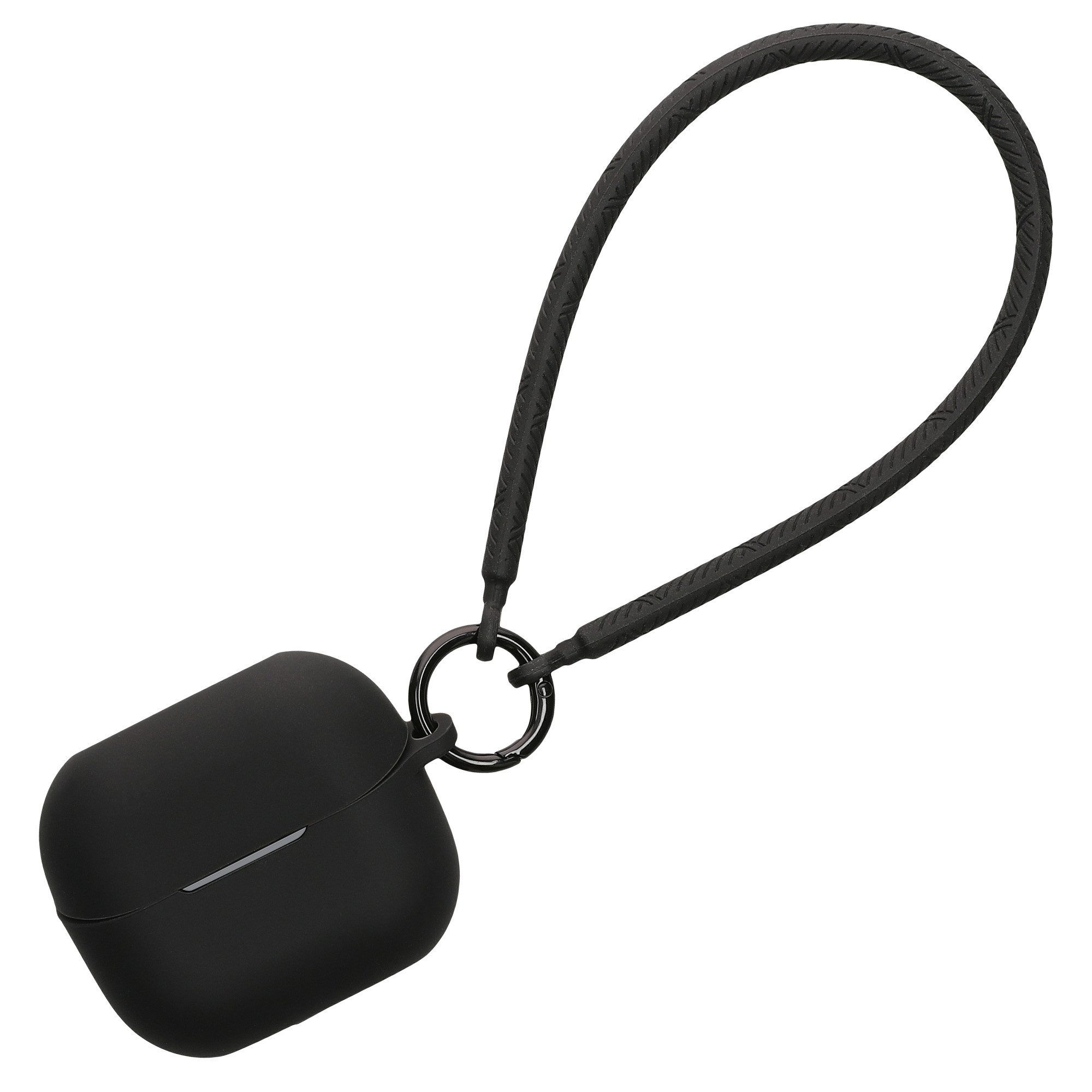 kwmobile Kopfhörer-Schutzhülle Hülle für Samsung Galaxy Buds 3 / Galaxy Buds 3 Pro Kopfhörer, Silikon Schutzhülle Etui Case Cover - mit Handschlaufe