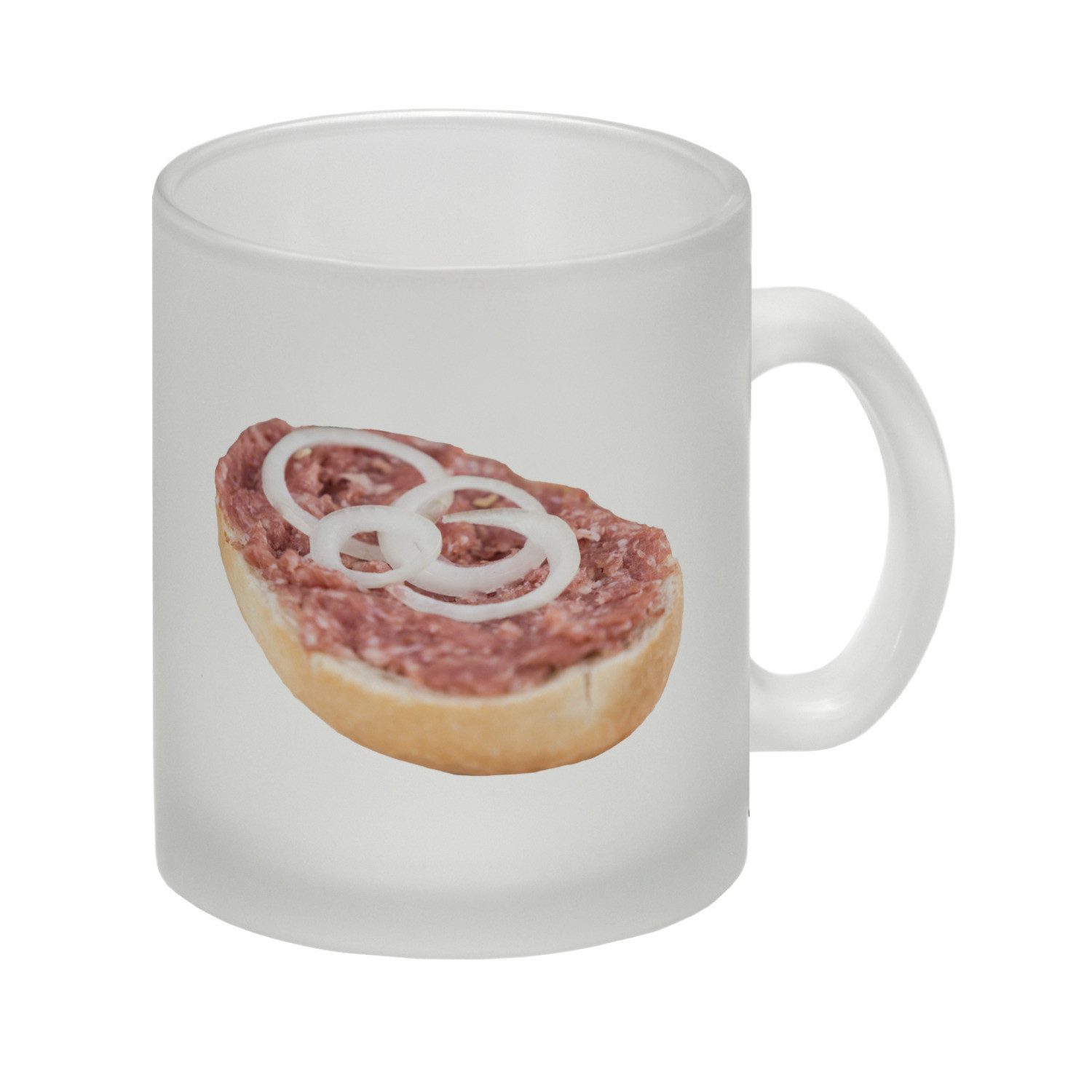 Tasse Mettbrötchen Glas Tasse
