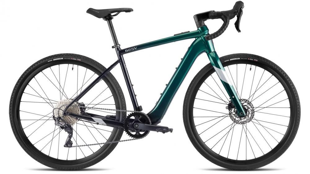 BESV E-Bike BESV JGR 1.1 E-Gravelbike - Step Over 490 Rahmen M Metallic Malachite