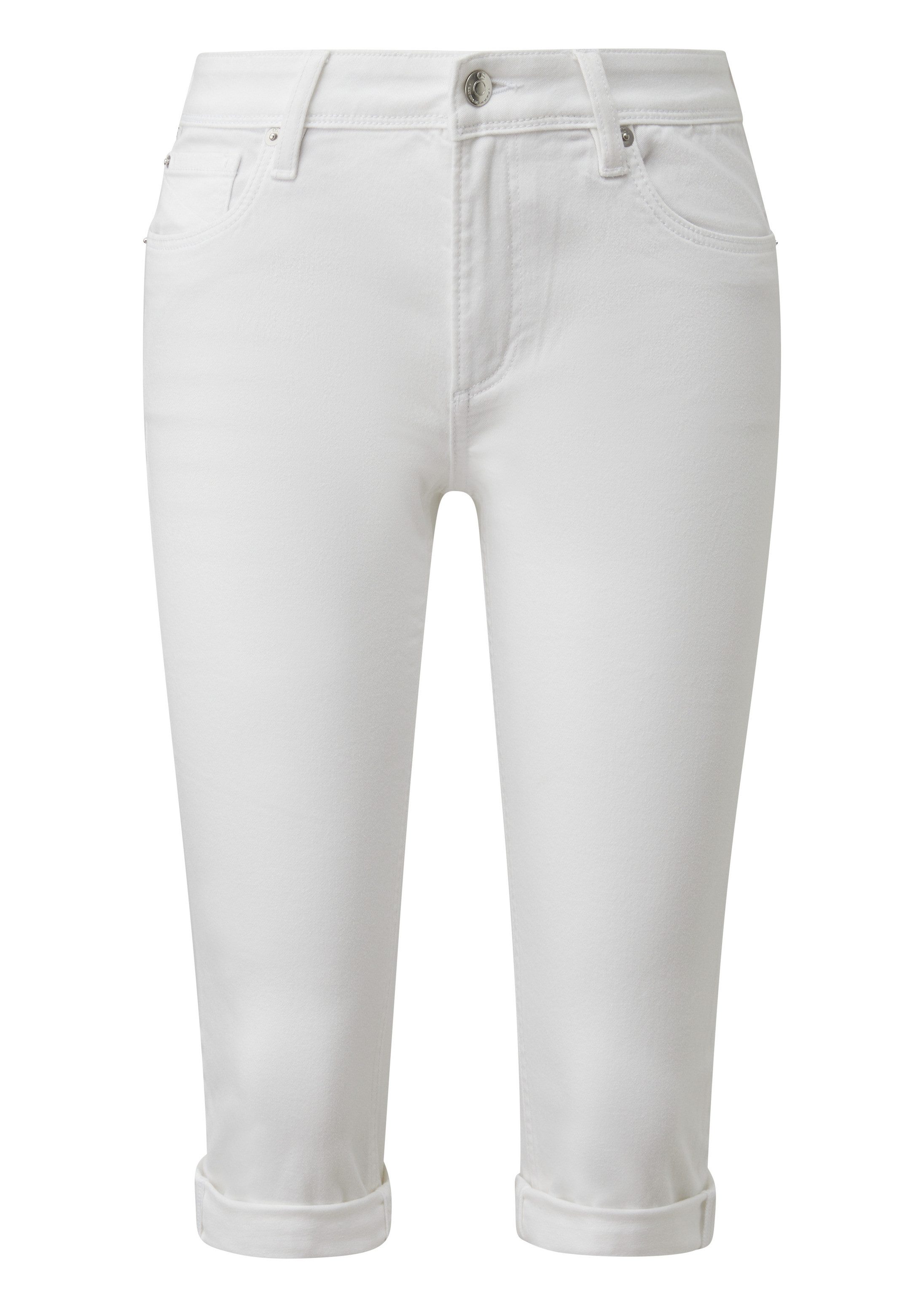 QS Caprihose Jeans-Hose CATIE Capri-Jeans Catie / Slim Fit / Mid Rise