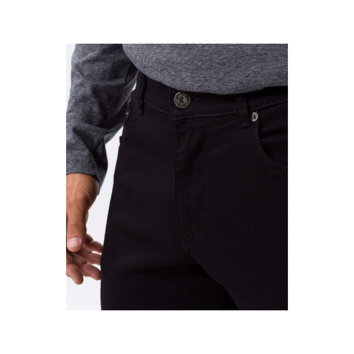 schwarz 5-Pocket-Jeans Brax (1-tlg)