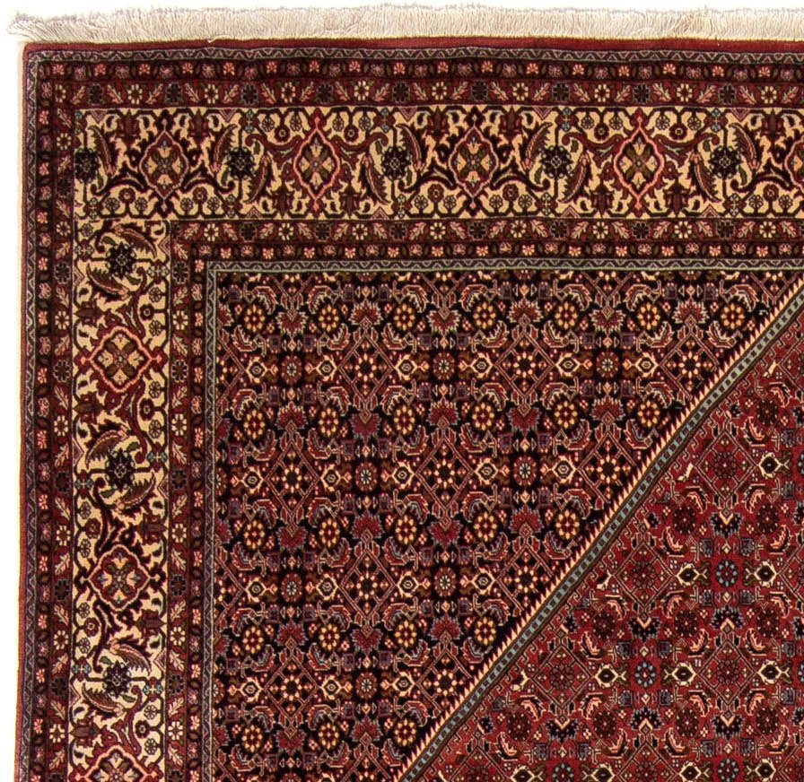 Orientteppich Perser - Bidjar braun, cm rechteckig, Wohnzimmer, - morgenland, mm, 255 Höhe: 15 x Zertifikat 329 - Einzelstück mit Handgeknüpft