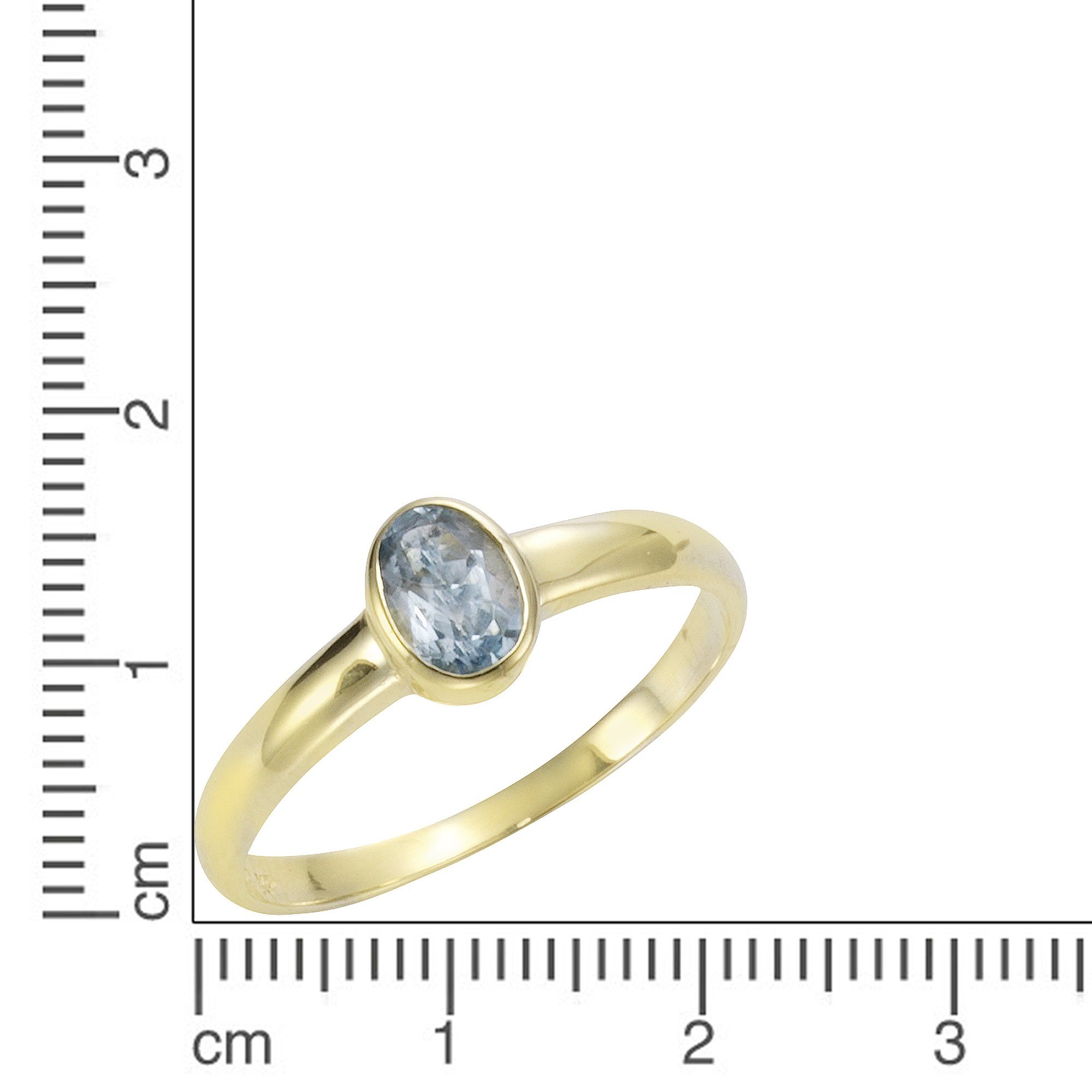 Vivance Fingerring 333/- Gelbgold mit Blautopas (beh) günstig online kaufen