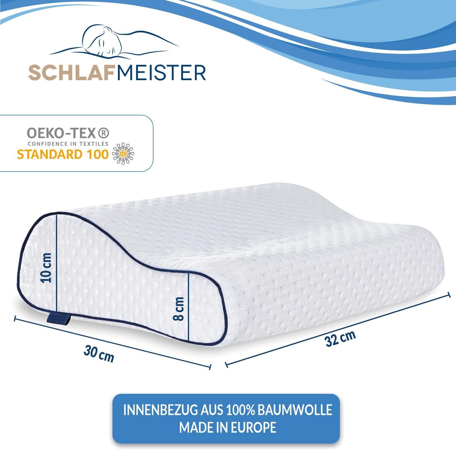 Schlafmeister Nackenkissen Orthopädisches Nackenstützkissen Memory Foam günstig online kaufen