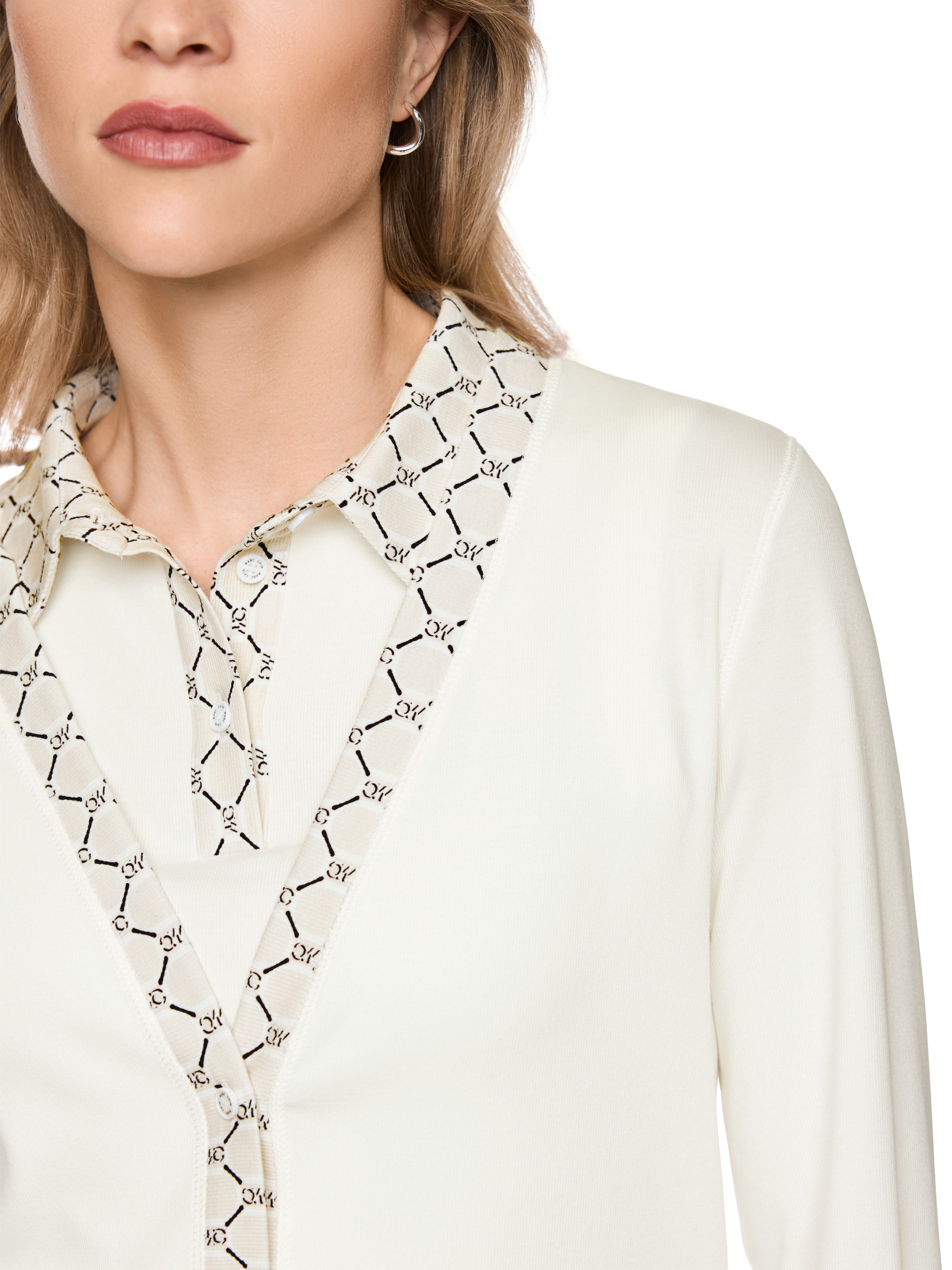 Marc Cain Kurzjacke Golden Hour Premium Damenmode mit Printdetails
