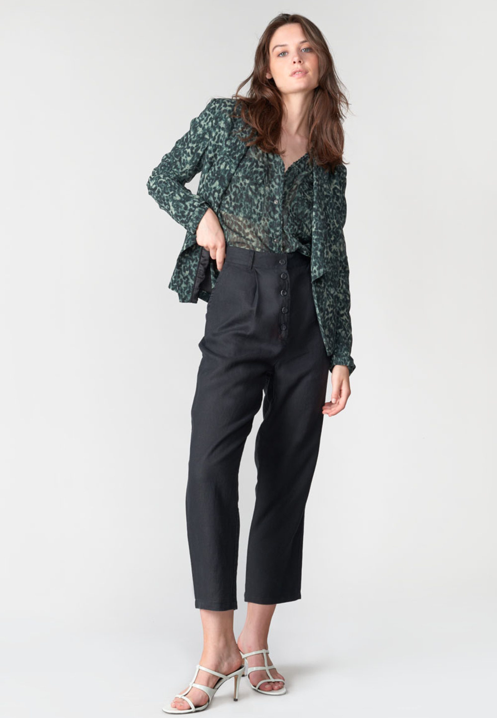 Le Temps Des Cerises Jackenblazer CAMOTE mit stylischem Animal-Print