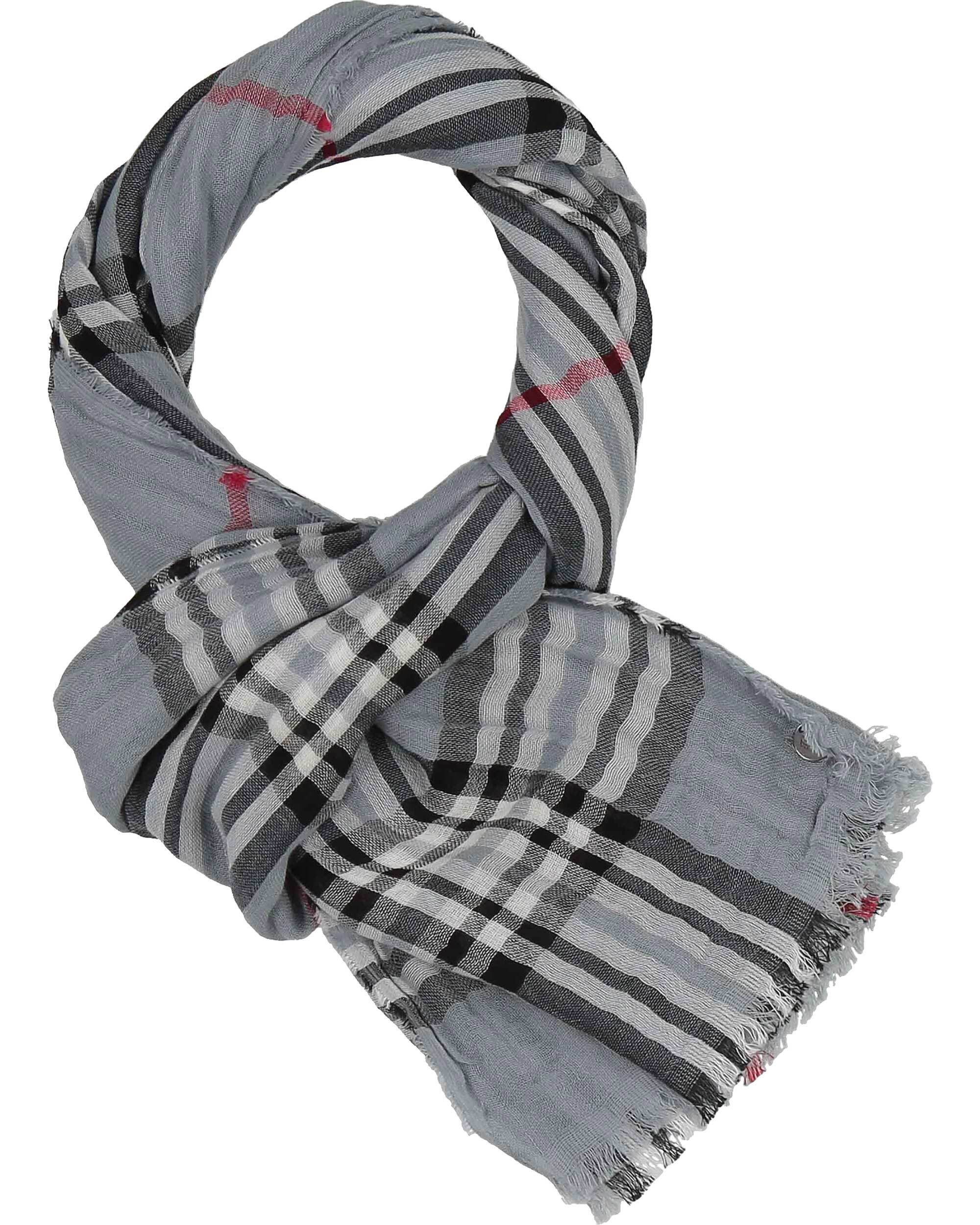 Fraas Modeschal Leichter Schal mit FRAAS Plaid Karo in Krepp-Optik, (keine)