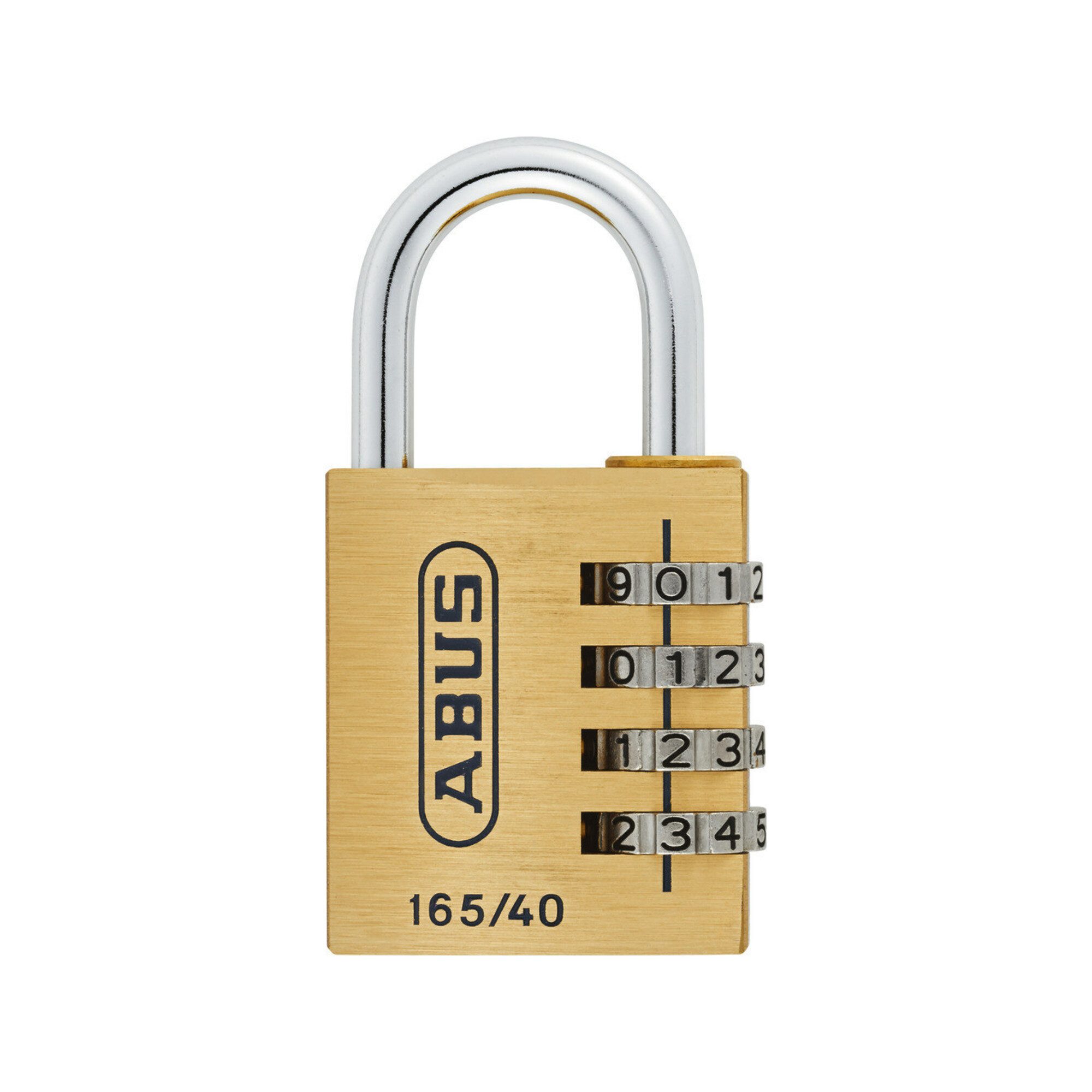 ABUS Zylinder Zahlenvorhangschloss 165 Schlosskörper-B.40mm MS Zahlenroll.4 ABUS