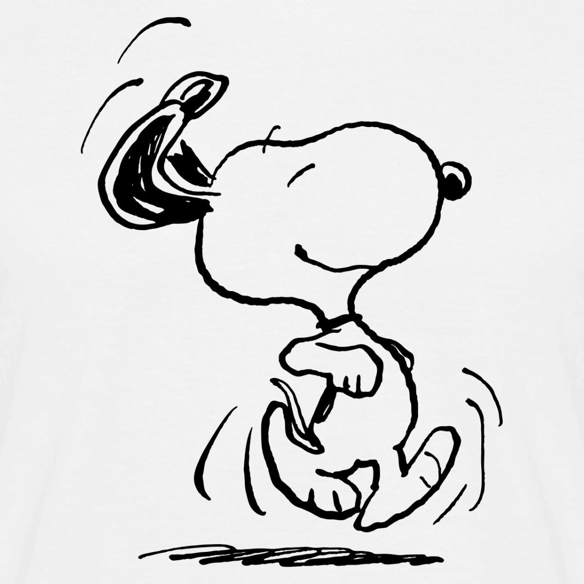 Spreadshirt T-Shirt Peanuts Snoopy Happy Männer T-Shirt (1-tlg)