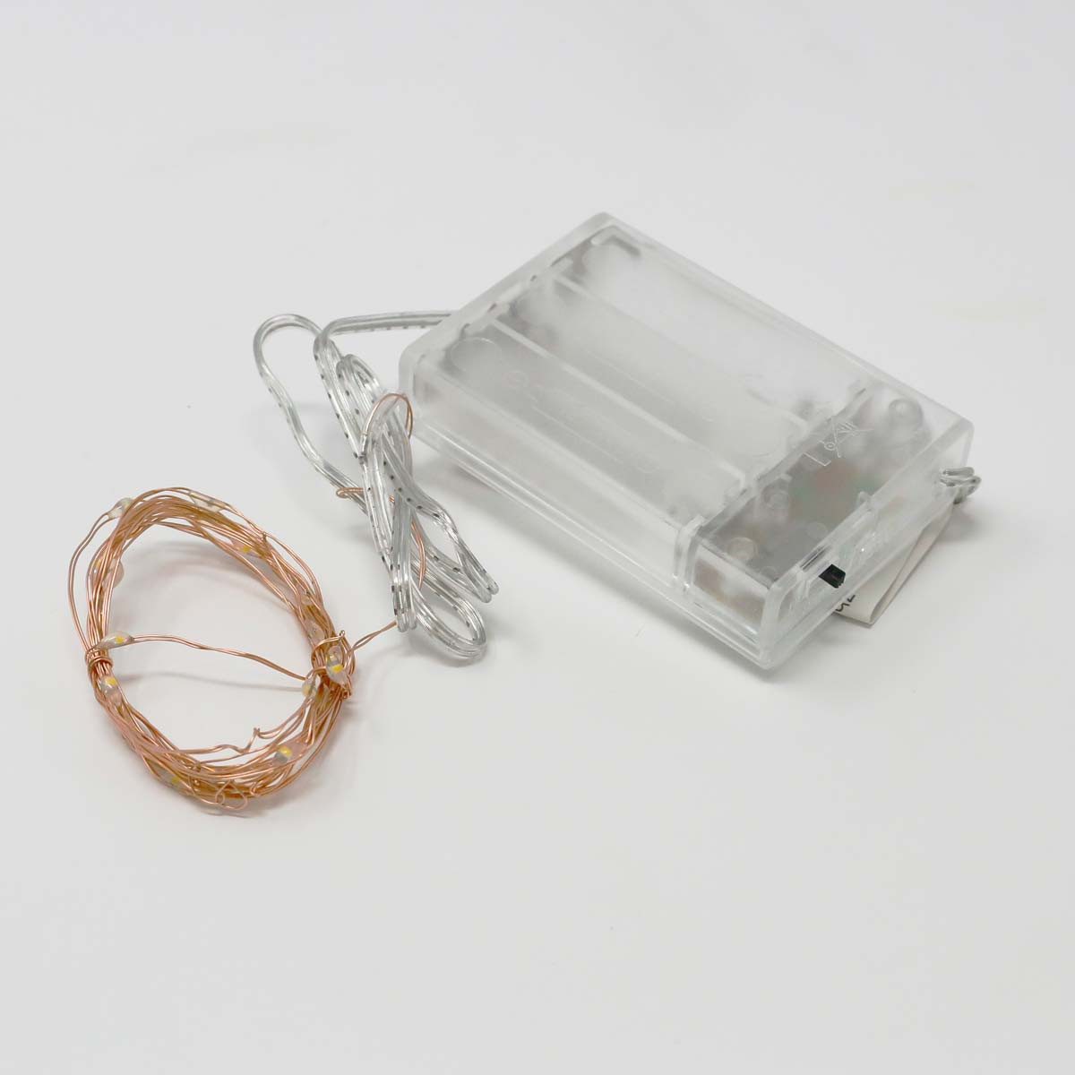 EGB LED-Lichterkette Batterie-Lichterkette 20 Micro-LEDs kupferfarbener