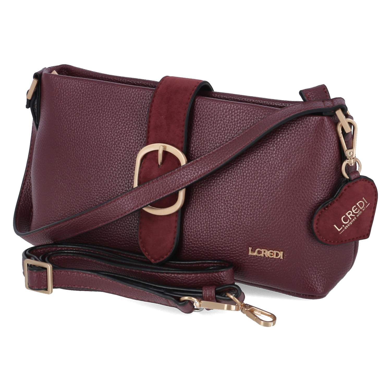 L. CREDI Handtasche L.Credi 1006643/444 Damen Umhängetaschen Synthetik red