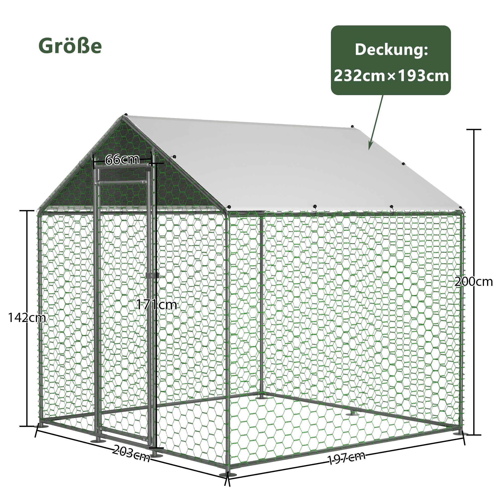 Thanaddo Hühnerstall Hühnerstall Freilaufgehege Außengehege