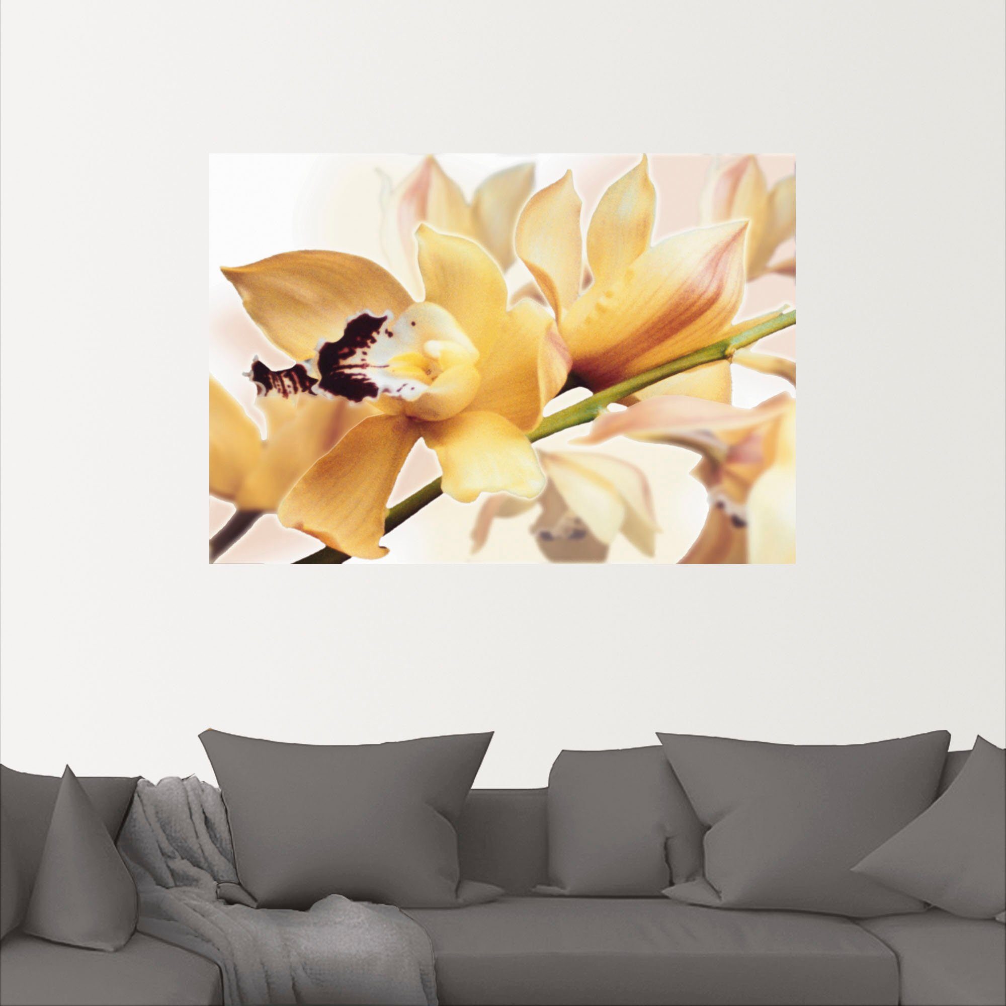 Artland Wandbild »Gelbe Orchidee«, Blumenbilder (1 Stück), in vielen Größen & Produktarten - Alubild / Outdoorbild für den Außenbereich, Leinwandbild, Poster, Wandaufkleber / Wandtattoo auch für Badezimmer geeignet-kaufen
