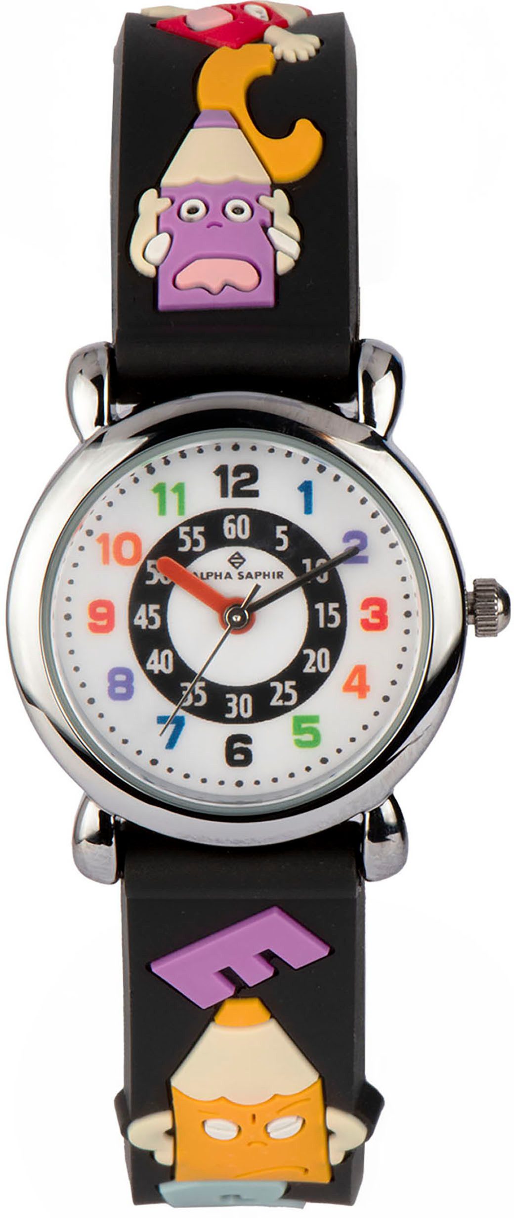 ALPHA SAPHIR Quarzuhr 394A, Armbanduhr, Kinderuhr, analog, ideal auch als Geschenk