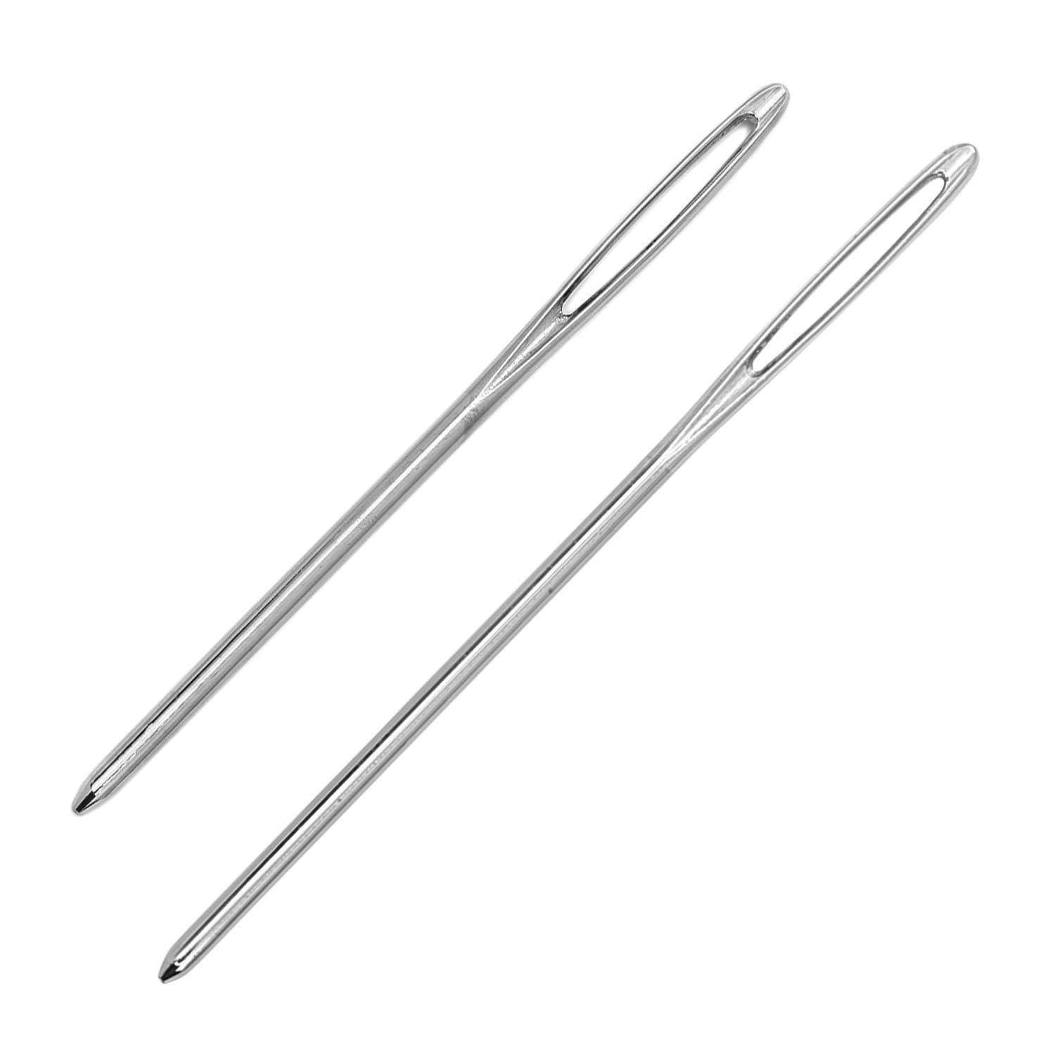 LuxusKollektion Stopfnadel Wollnadeln großes Öhr stumpf Set 2 Silber, 2 St.