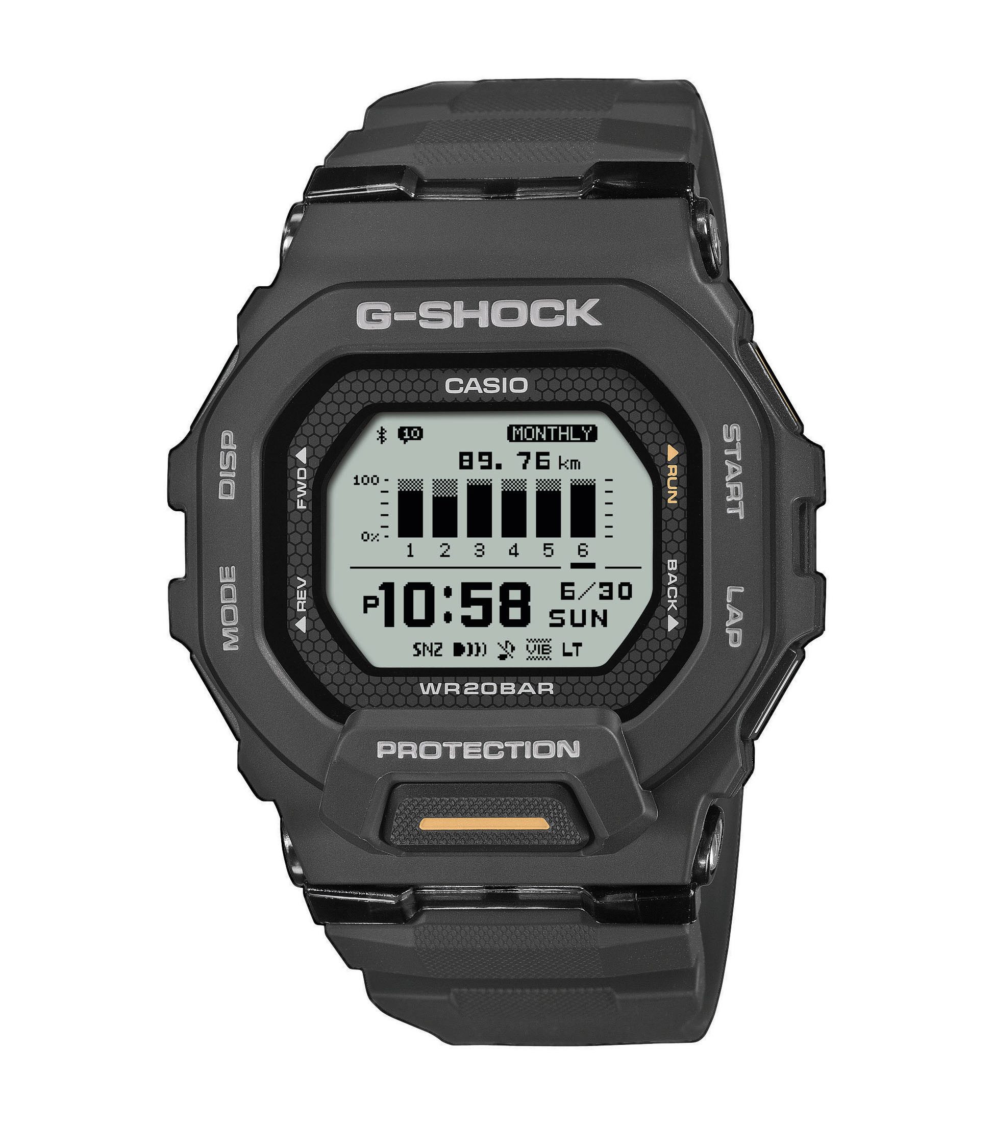 CASIO G-SHOCK GBD-200-1ER Smartwatch, Quarzuhr, Armbanduhr, Herrenuhr, Training Planner, Training Log
