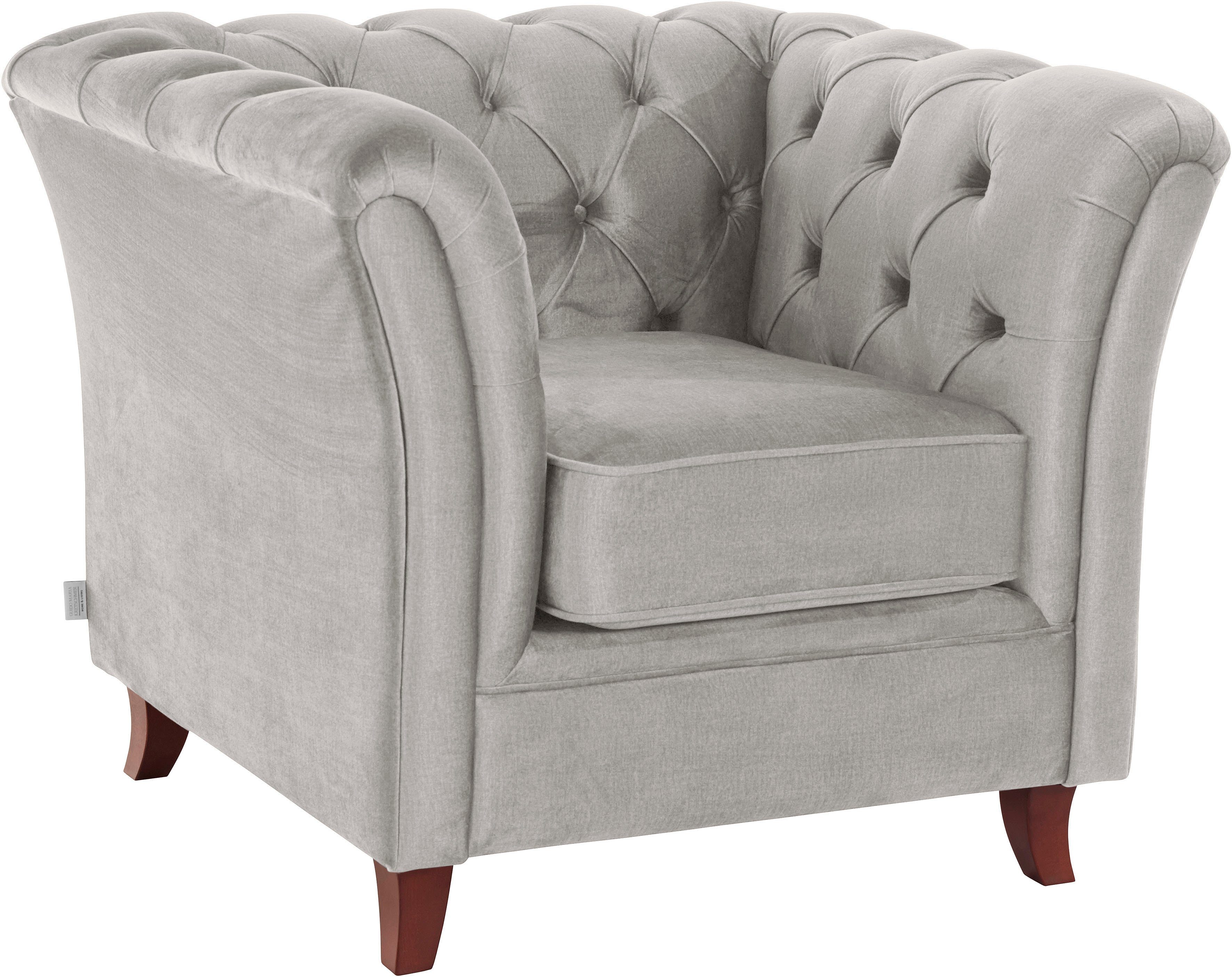 Home affaire Chesterfield-Sessel Reims Cocktailsessel, Sessel, mit echter Chesterfield-Knopfheftung, hochwertige Verarbeitung