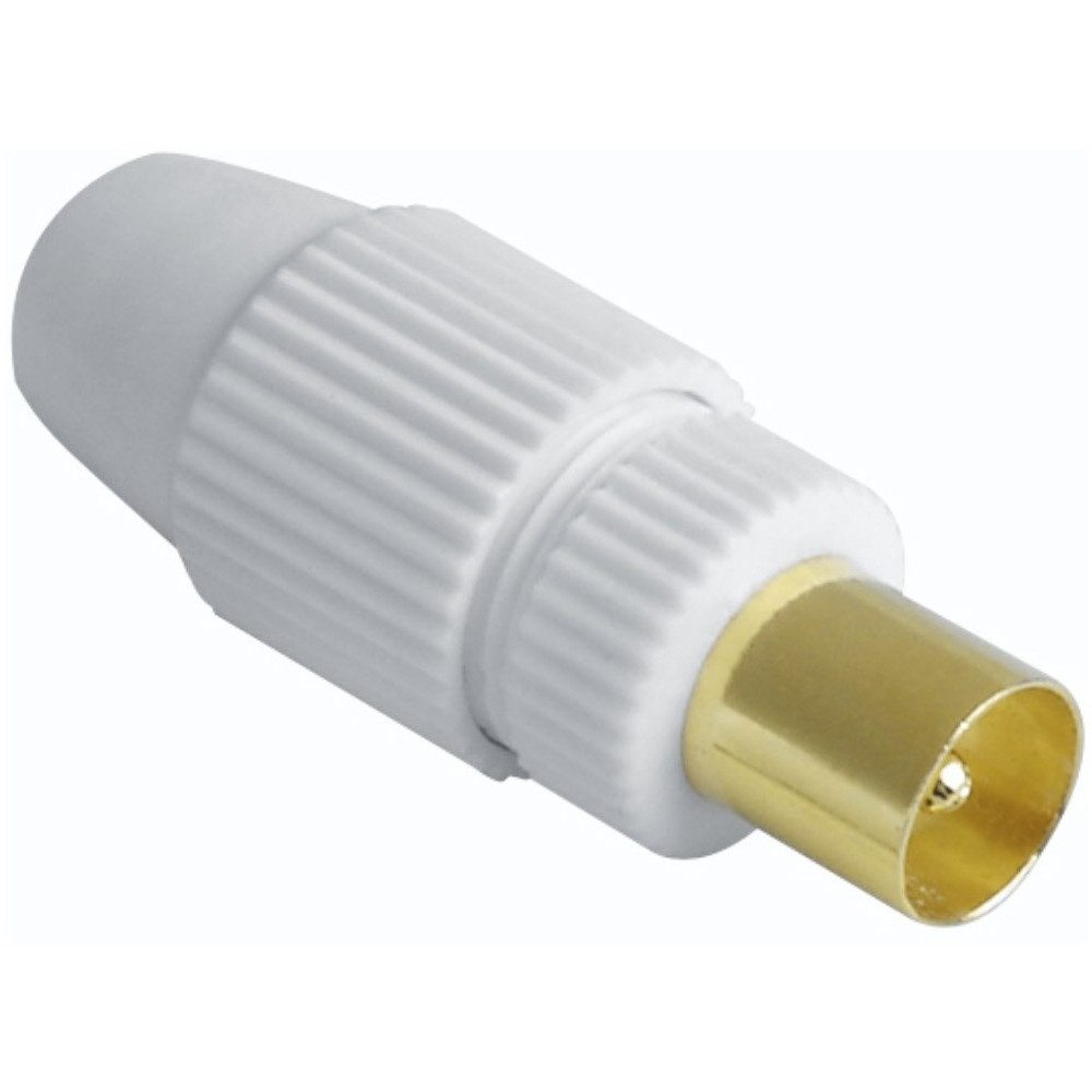 Hama Antennen-Stecker weiß für Antennen. Adapter