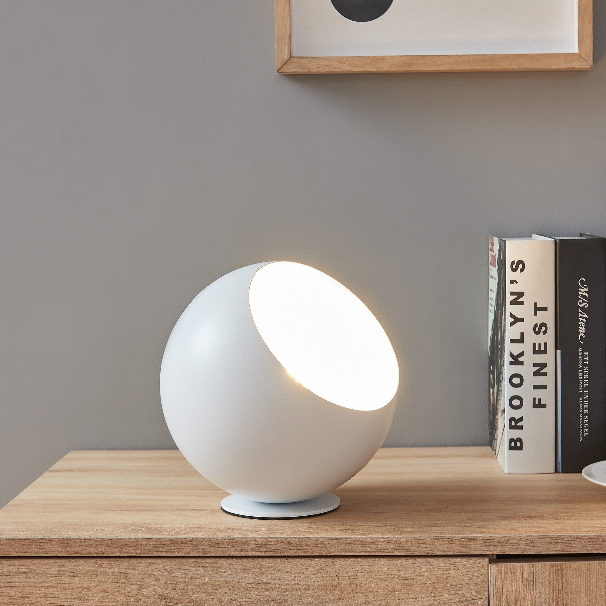 lux.pro Tischleuchte, ohne Leuchtmittel, »Lukkodso« 1xE27 kugelförmig Ø20 x günstig online kaufen