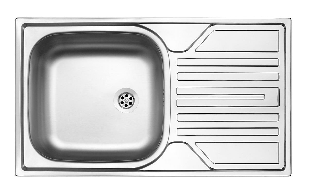 Deante Edelstahlspüle ZELB0110, rechteckig, Komplett-Set, Küchenspüle inkl. Spültischarmatur