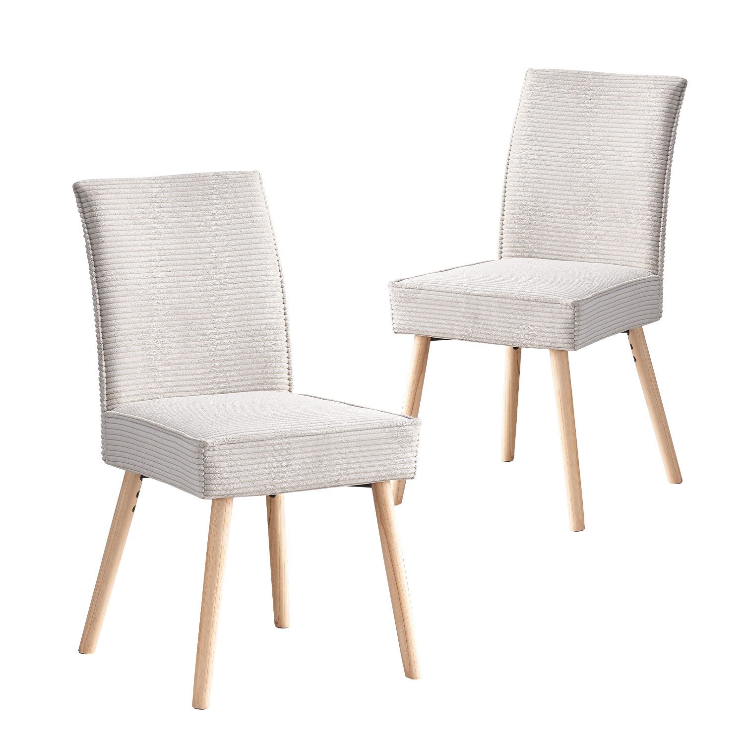 B&D home Polsterstuhl CEDRIC (2er Set, 2 St), gepolstert mit Federkernbox, günstig online kaufen