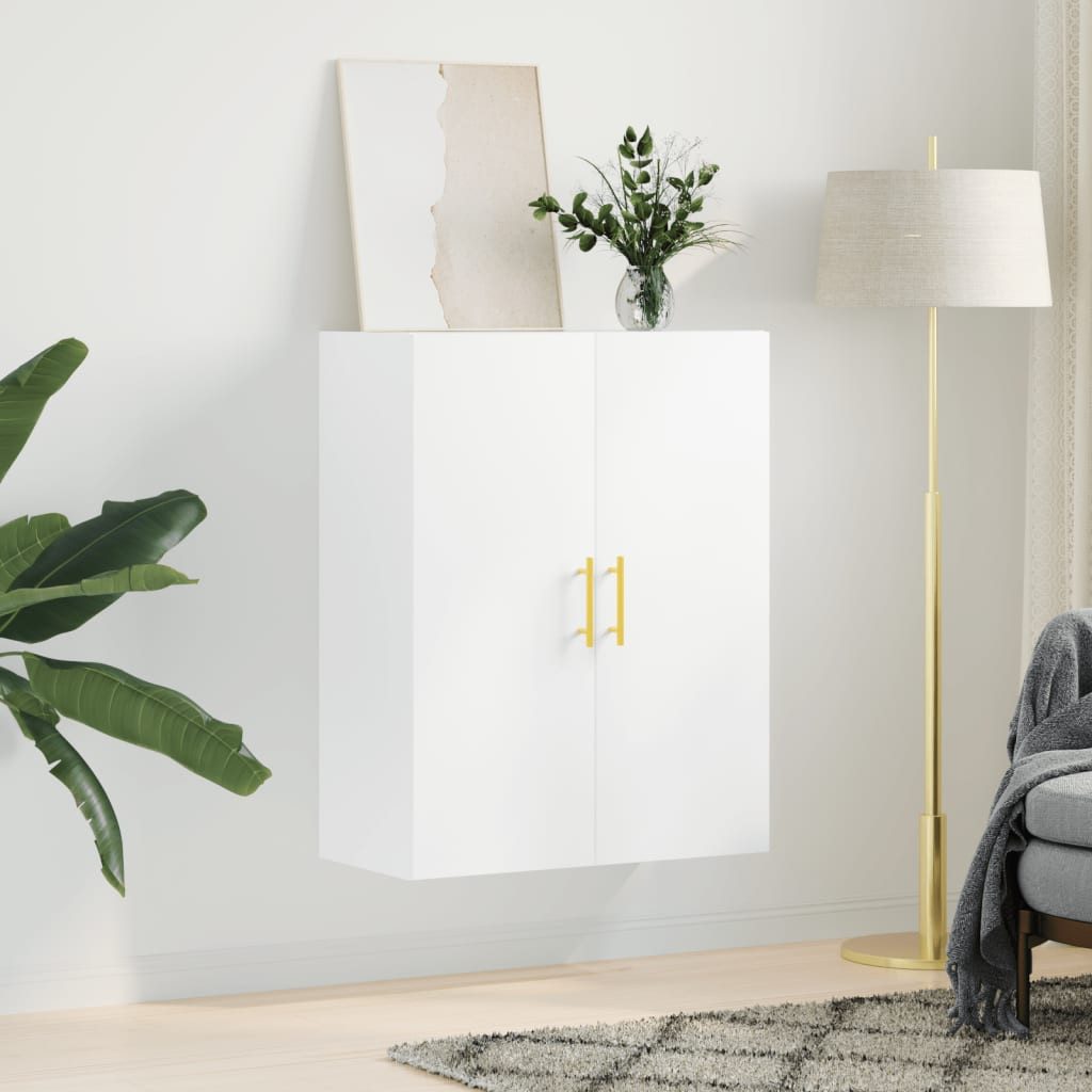 vidaXL Hängeschrank Wandschrank Weiß 69,5x34x90 cm günstig online kaufen
