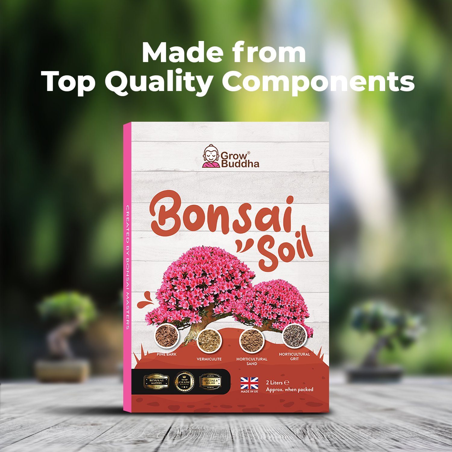 Grow Buddha Anzucht- und Kräutererde Bonsai Erde - ideal zur Aufzucht und Pflege von Bonsai-Bäumchen, (1-St)