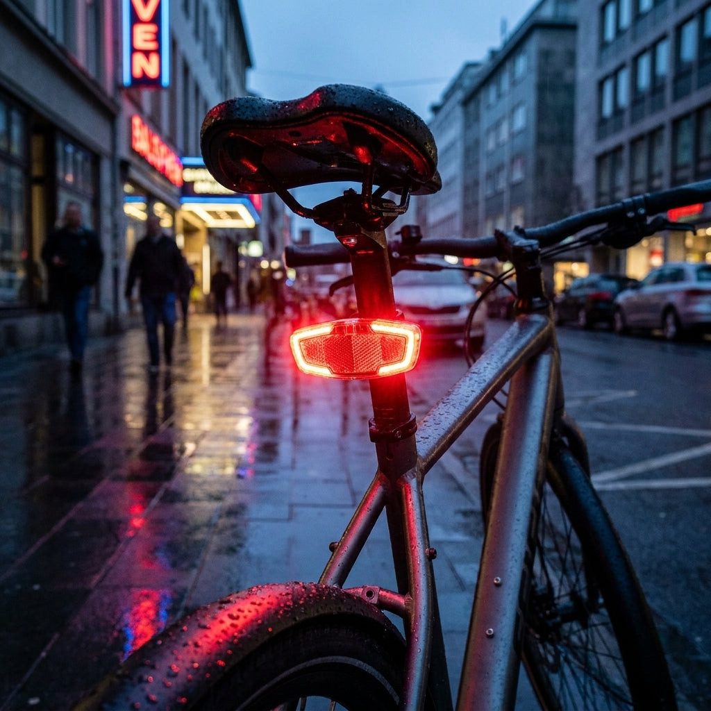 Büchel Fahrradbeleuchtung Büchel LED-Rücklicht Wing m. Standlicht f. Gepäckträger-Befest. Dynamo