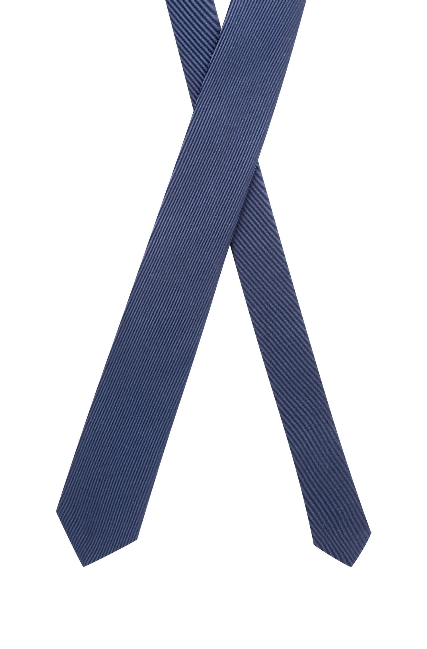 HUGO Krawatte aus Angabe) (464) Blau Seidentwill (keine