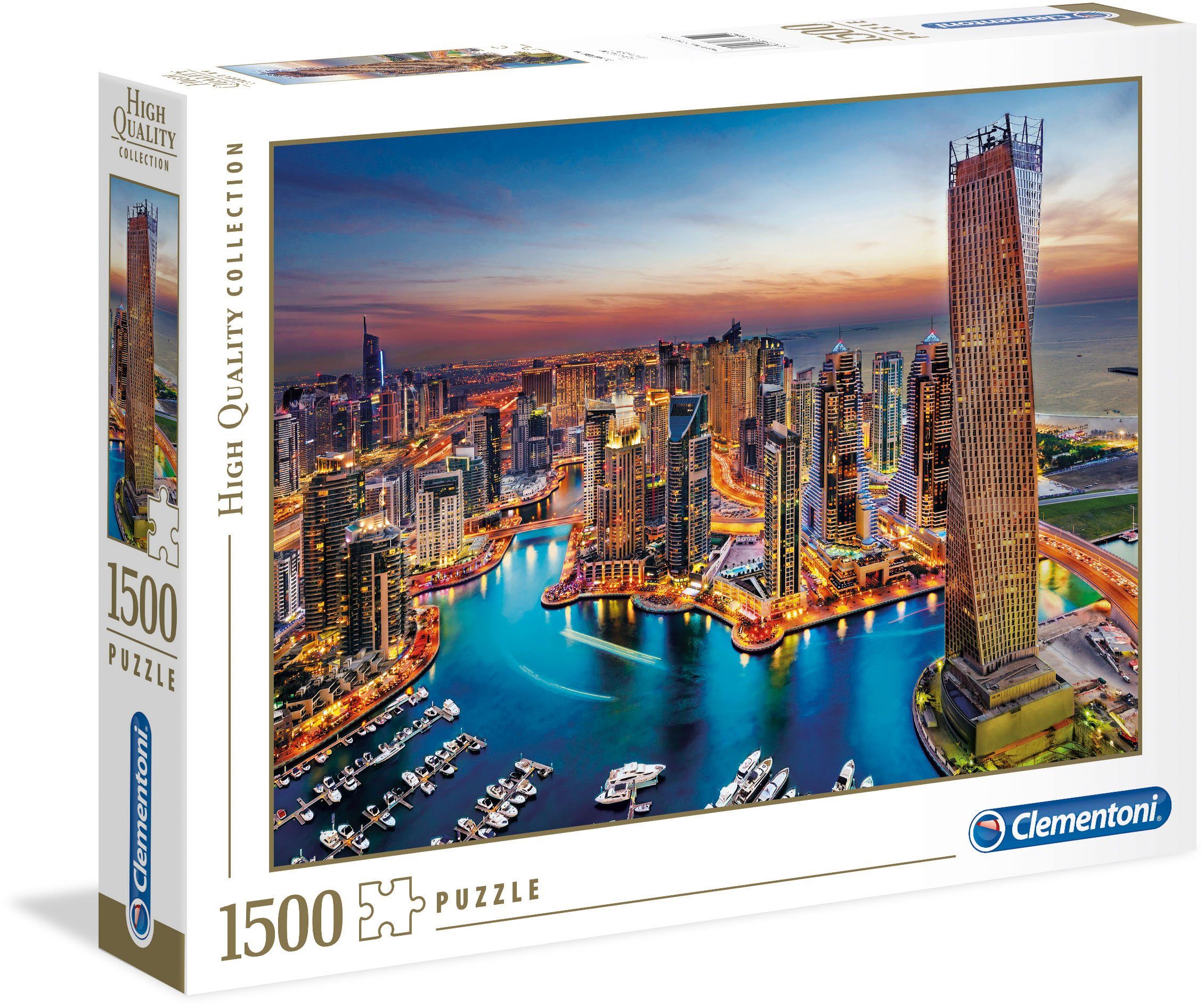Clementoni® Puzzle High Quality Collection, Yachthafen von Dubai, 1500 Puzzleteile, Made in Europe