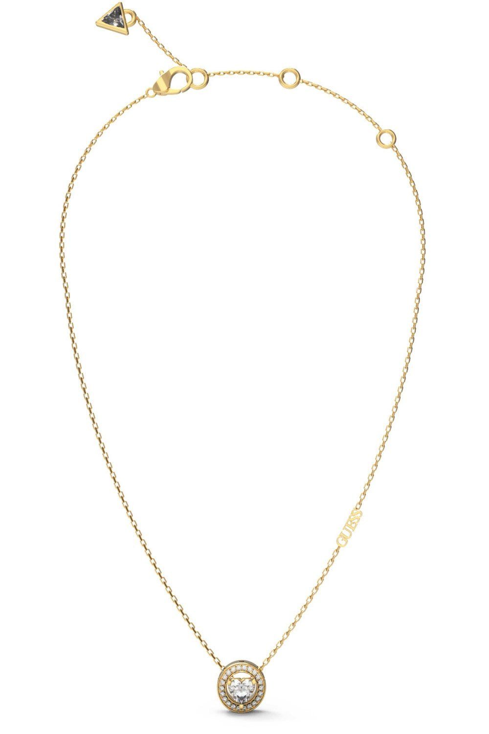 Guess Kette mit Anhänger Goldfarben/Wei...