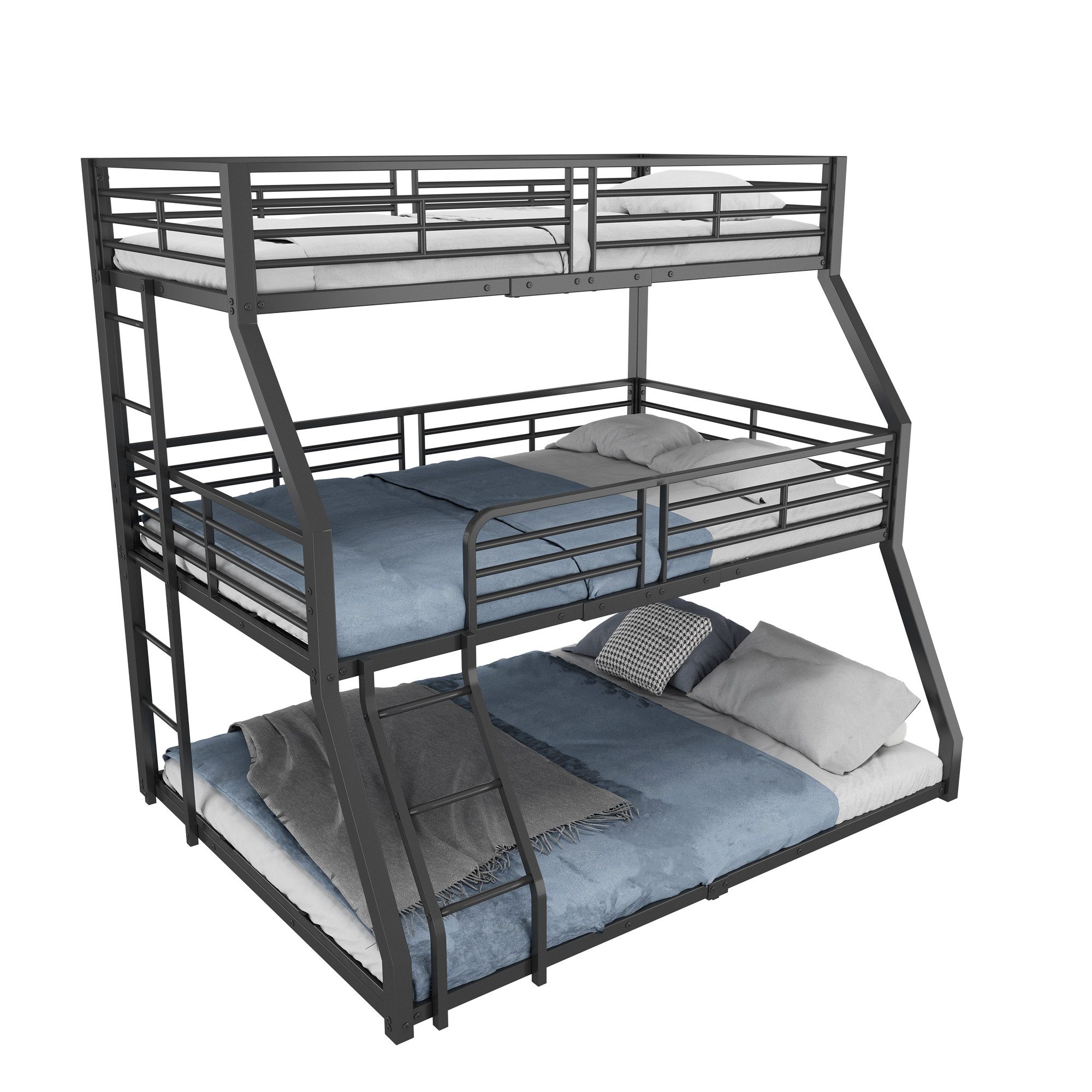 OKWISH Kinderbett Metallbettgestell,Jugendbett Etagenbett (Dreifach-Etagenb günstig online kaufen