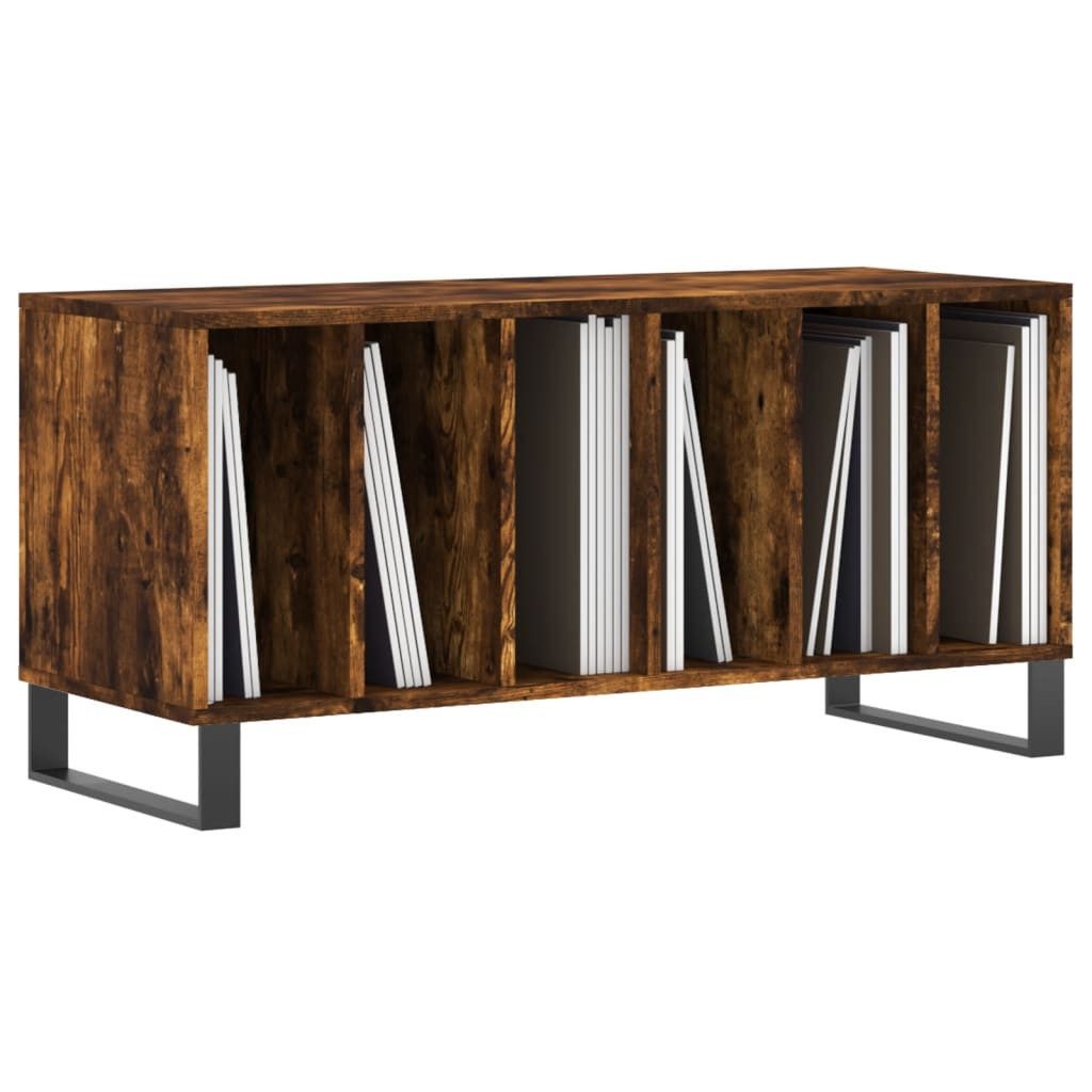 vidaXL Media-Regal Plattenschrank Räuchereiche 100x38x48 cm Holzwerkstoff, günstig online kaufen