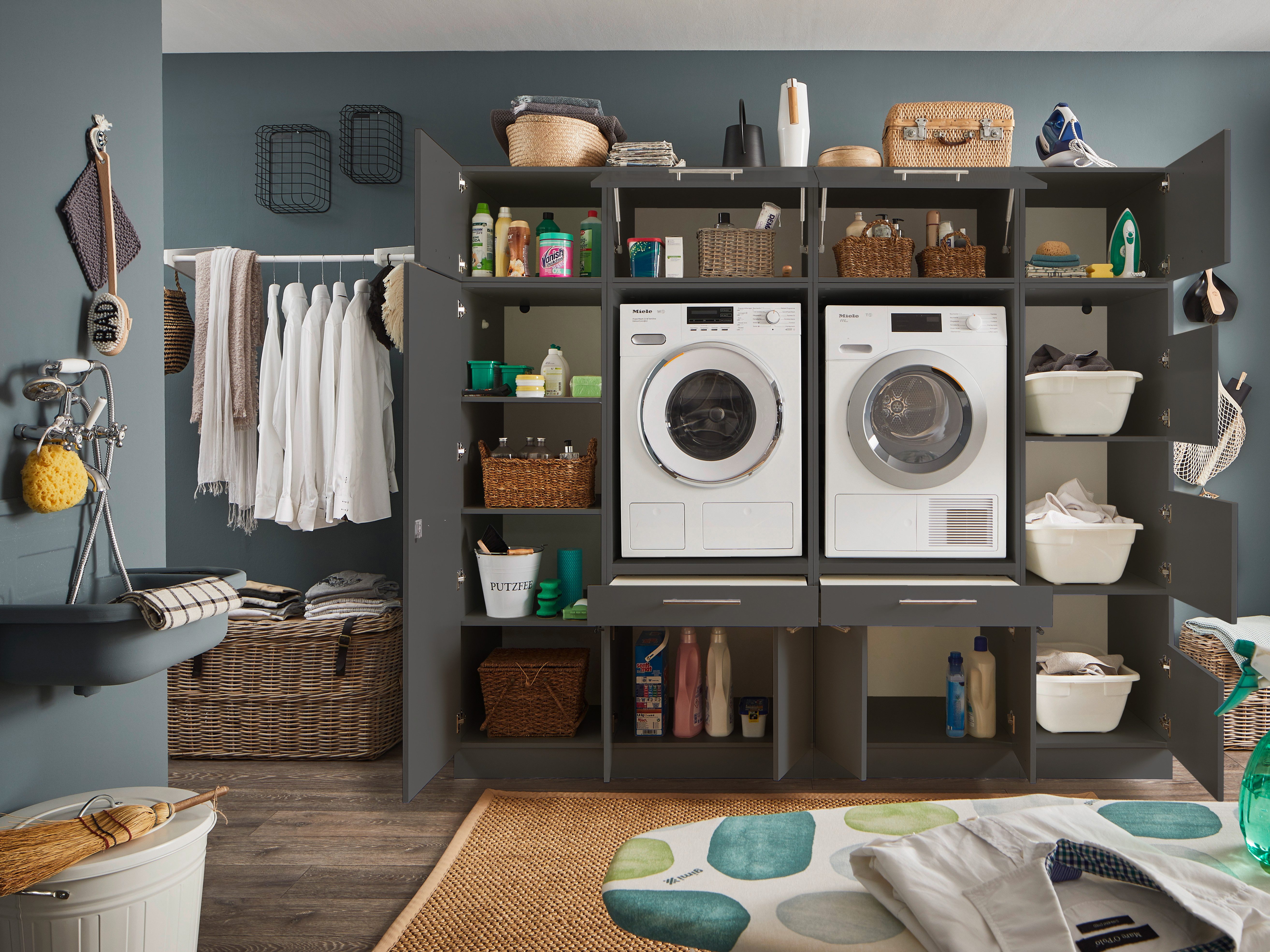 Laundreezy Mehrzweckschrank-Set LAUNDREEZY LDSK15, Breite 235 cm günstig online kaufen